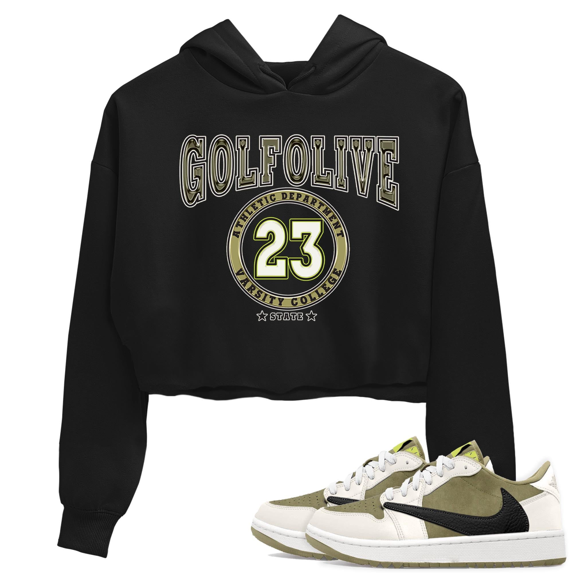 Varsity snkmatch Women's Top - Air Jordan 1 Travis Scott Golf