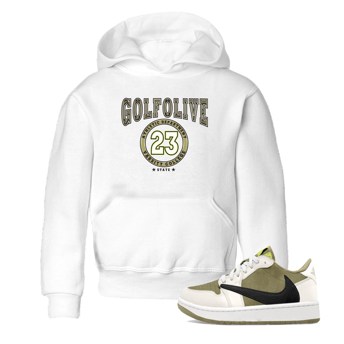 Varsity snkmatch Tee Kids - Air Jordan 1 Travis Scott Golf