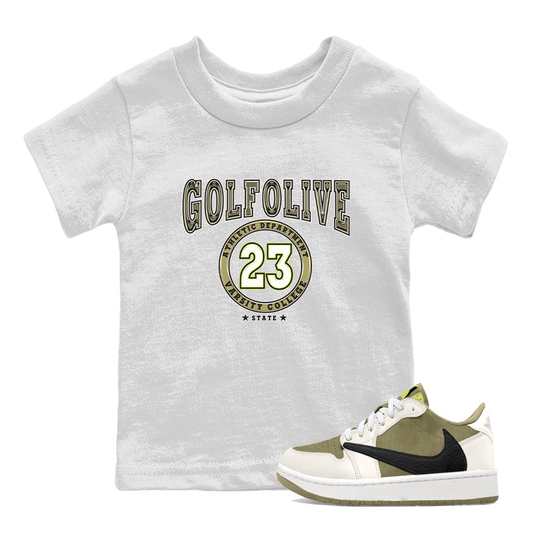Varsity snkmatch Tee Kids - Air Jordan 1 Travis Scott Golf
