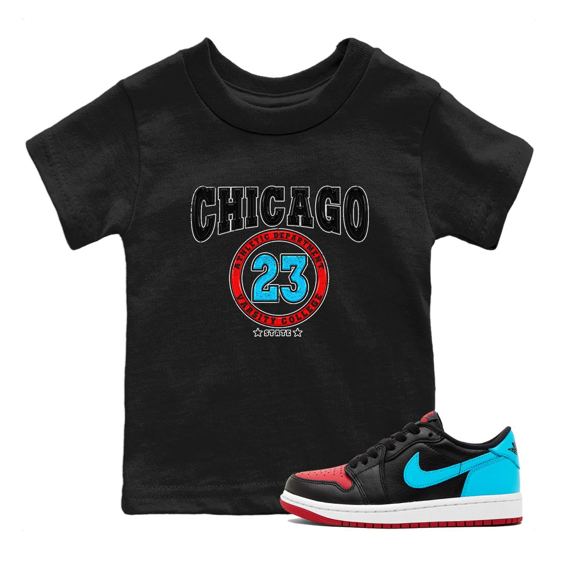 Varsity snkmatch Tee Kids - Air Jordan 1 UNC to Chicago