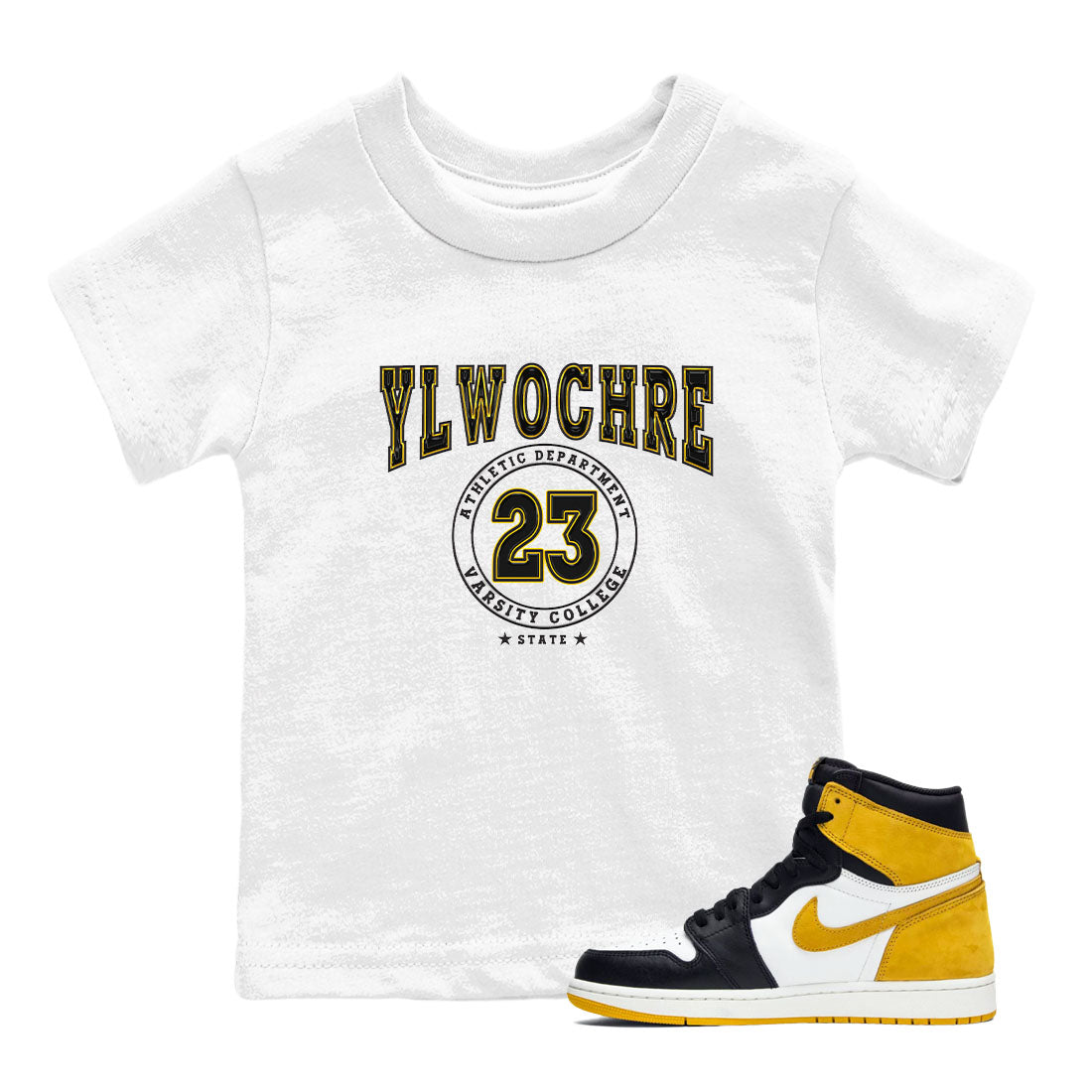 Varsity snkmatch Tees Kids - Air Jordan 1 Yellow Ochre