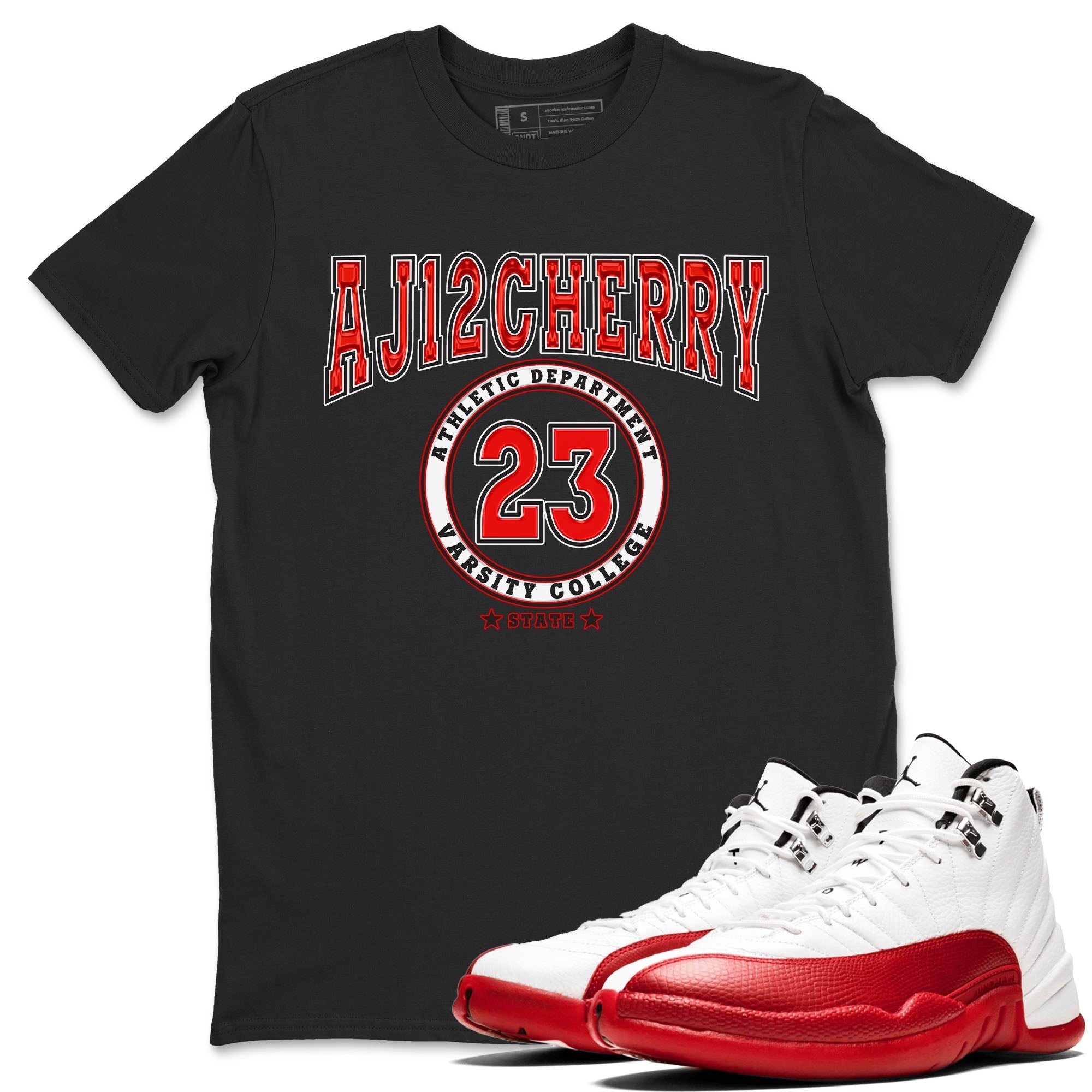 Varsity snkmatch Tee - Air Jordan 12 Cherry