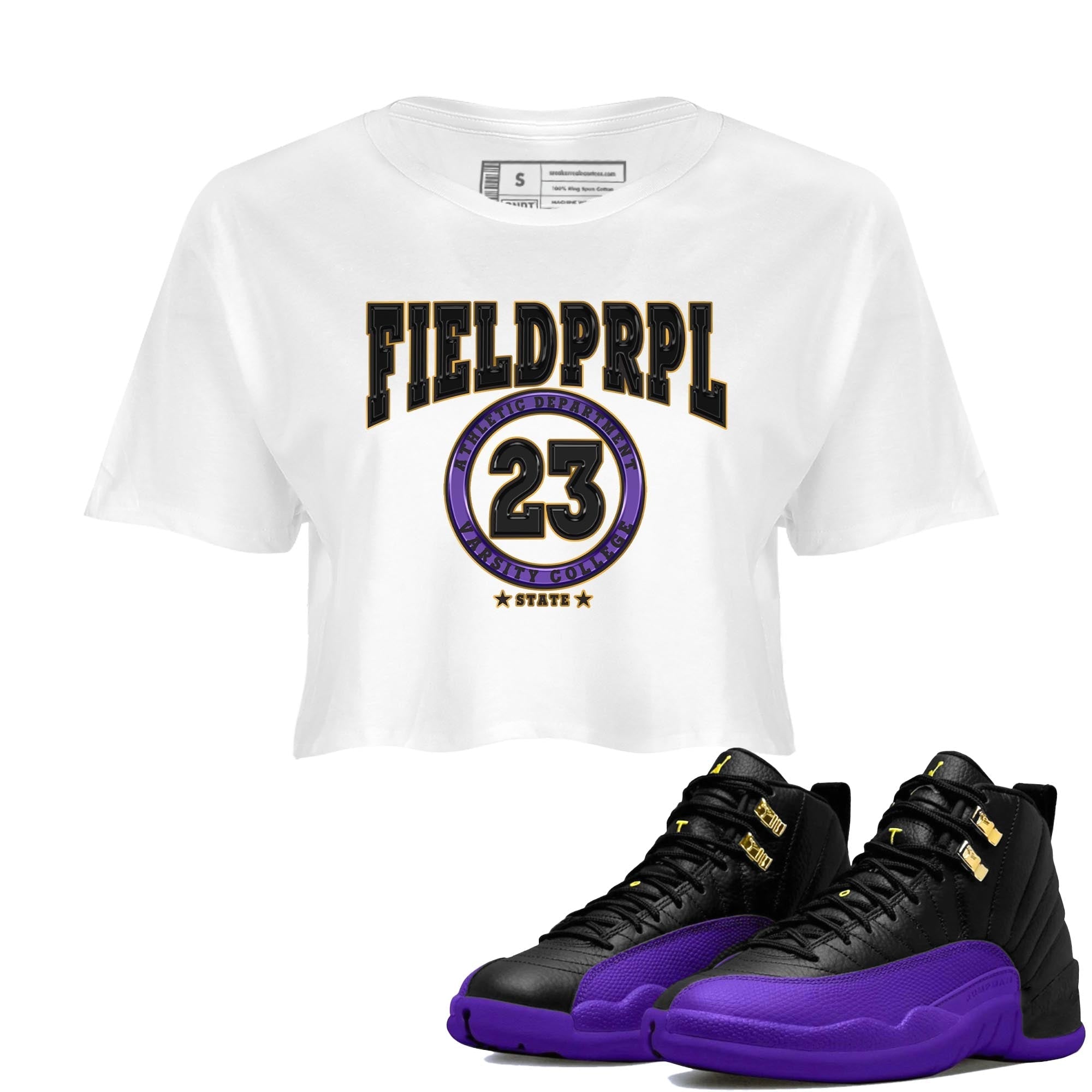 Varsity snkmatch Women's Top - Air Jordan 12 Field Purple