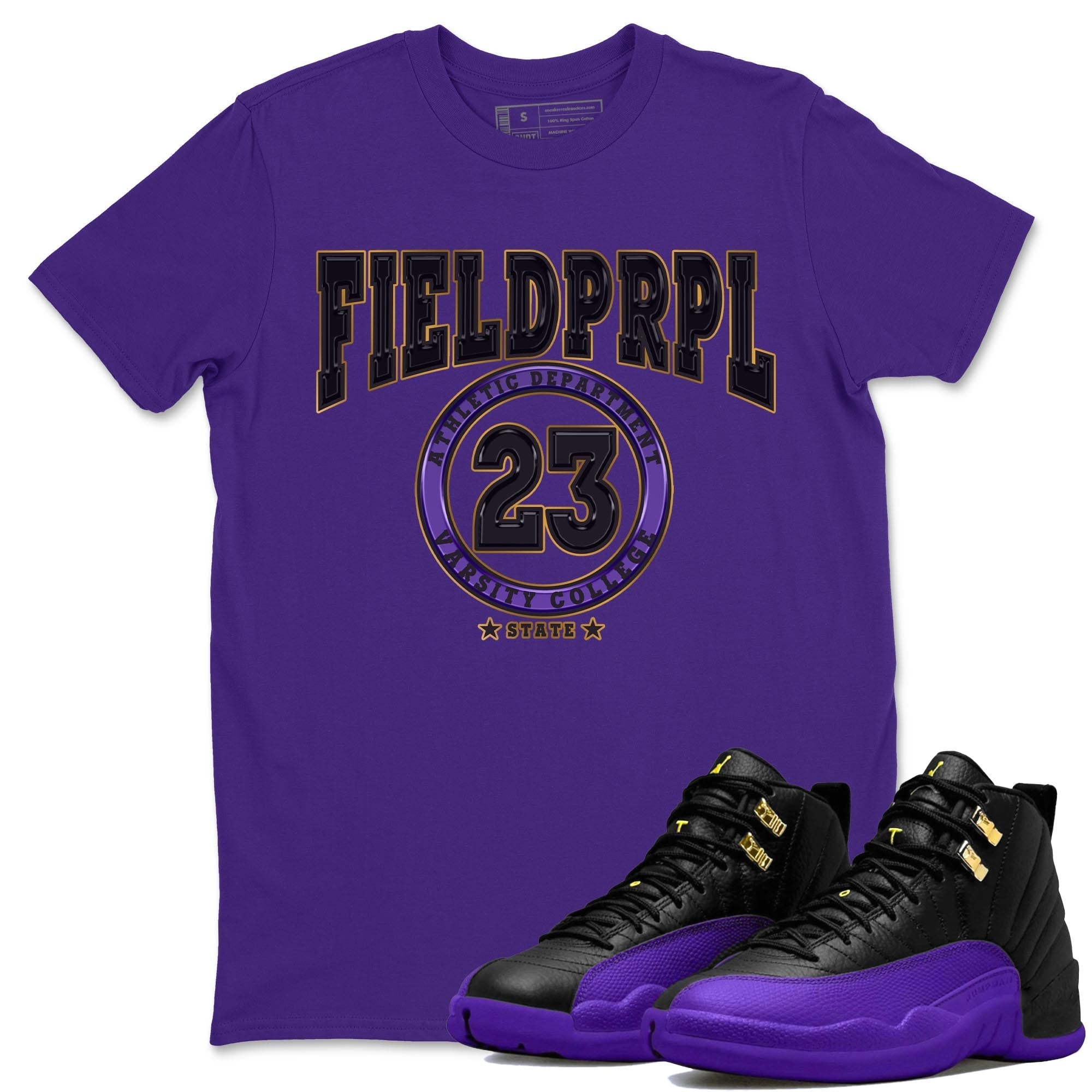 Varsity snkmatch Tee - Air Jordan 12 Field Purple