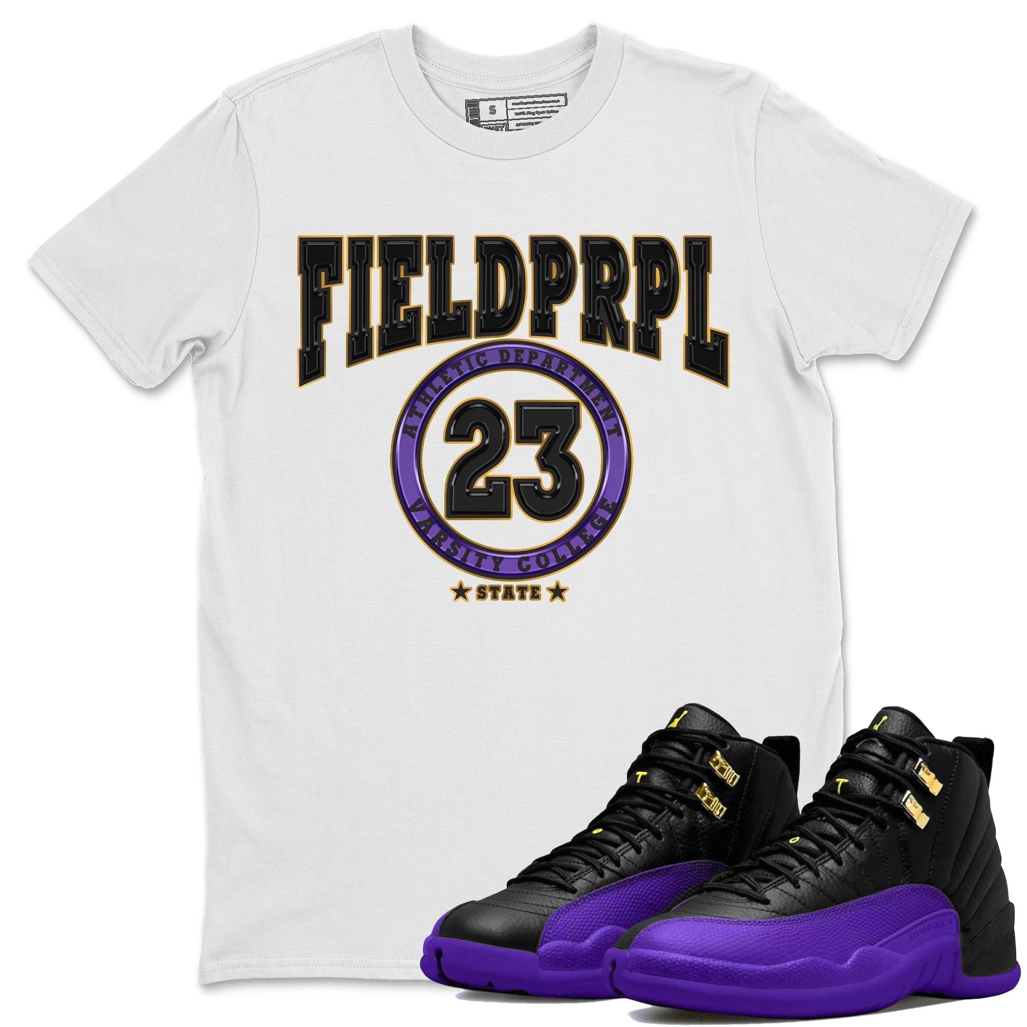Varsity snkmatch Tee - Air Jordan 12 Field Purple