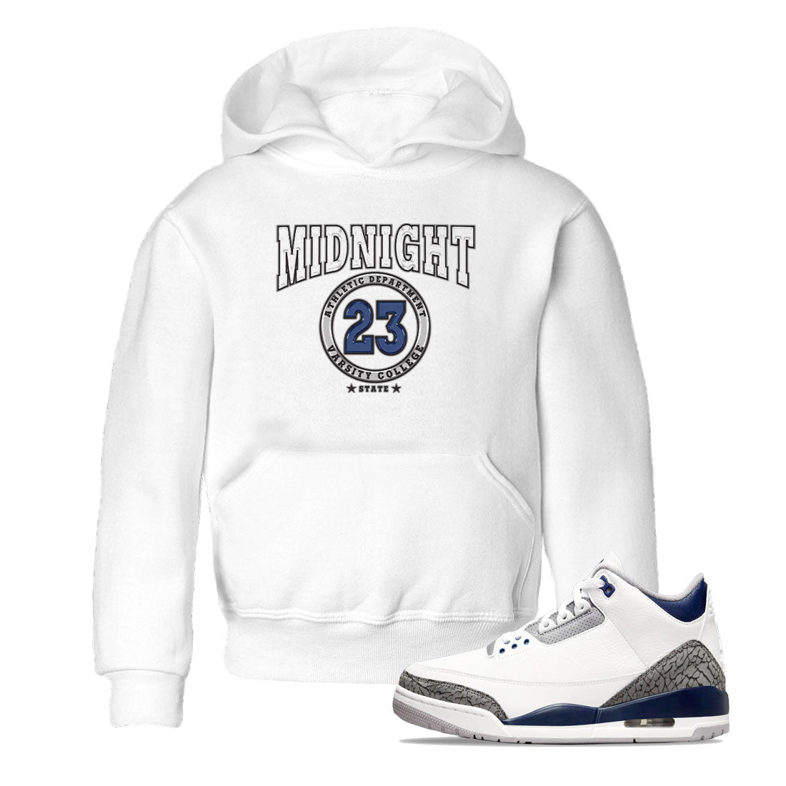 Varsity snkmatch Tees Kids - Air Jordan 3 Midnight Navy 2023