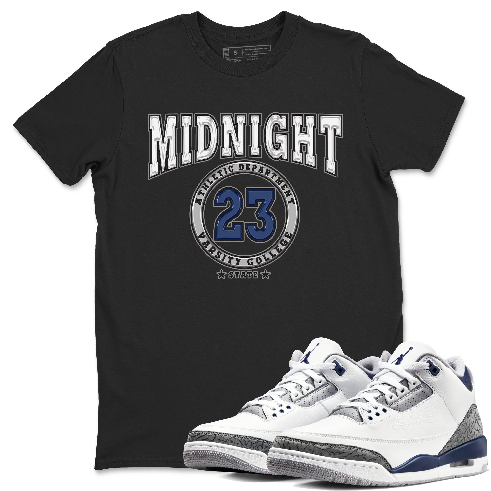 Varsity snkmatch Tees - Air Jordan 3 Midnight Navy 2023