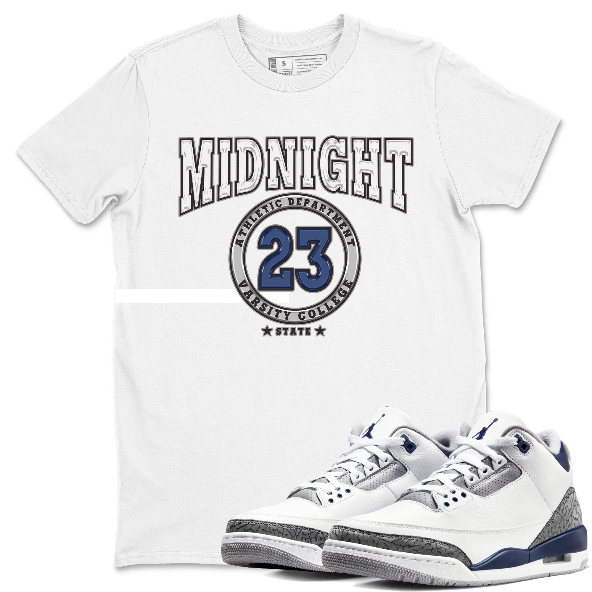 Varsity snkmatch Tees - Air Jordan 3 Midnight Navy 2023