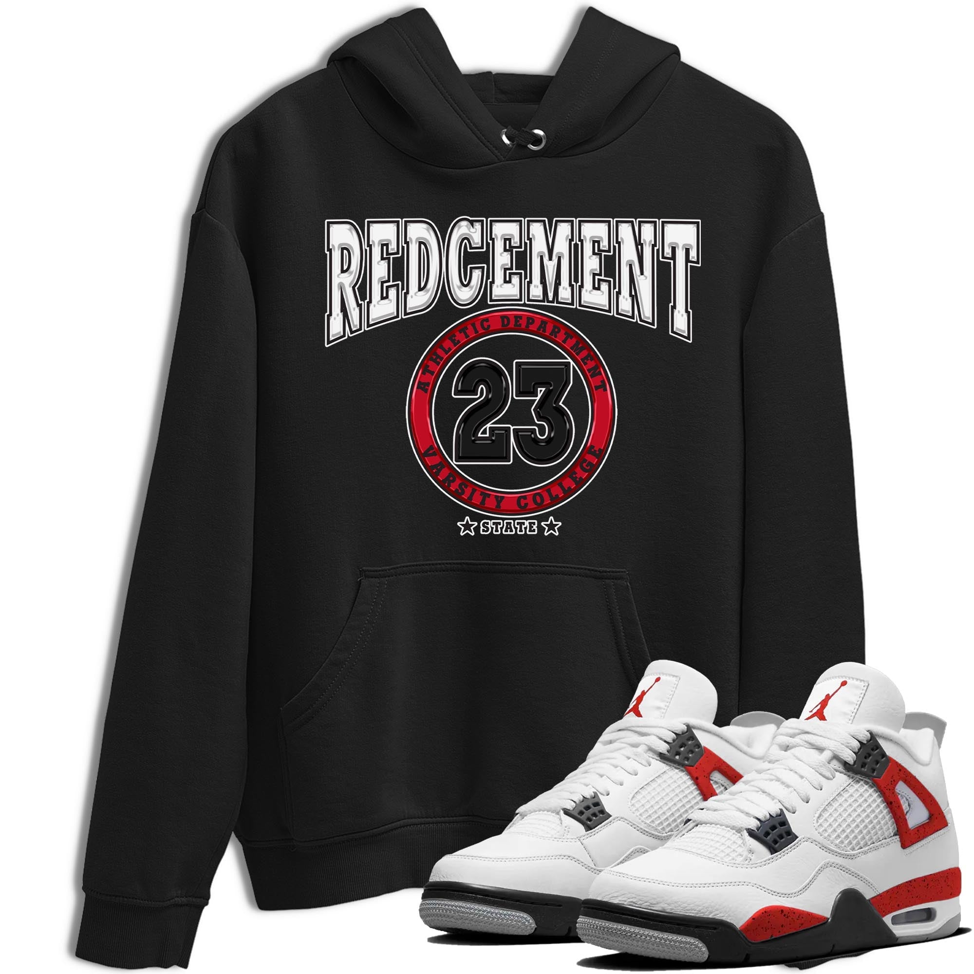 Varsity snkmatch Tee - Air Jordan 4 Red Cement