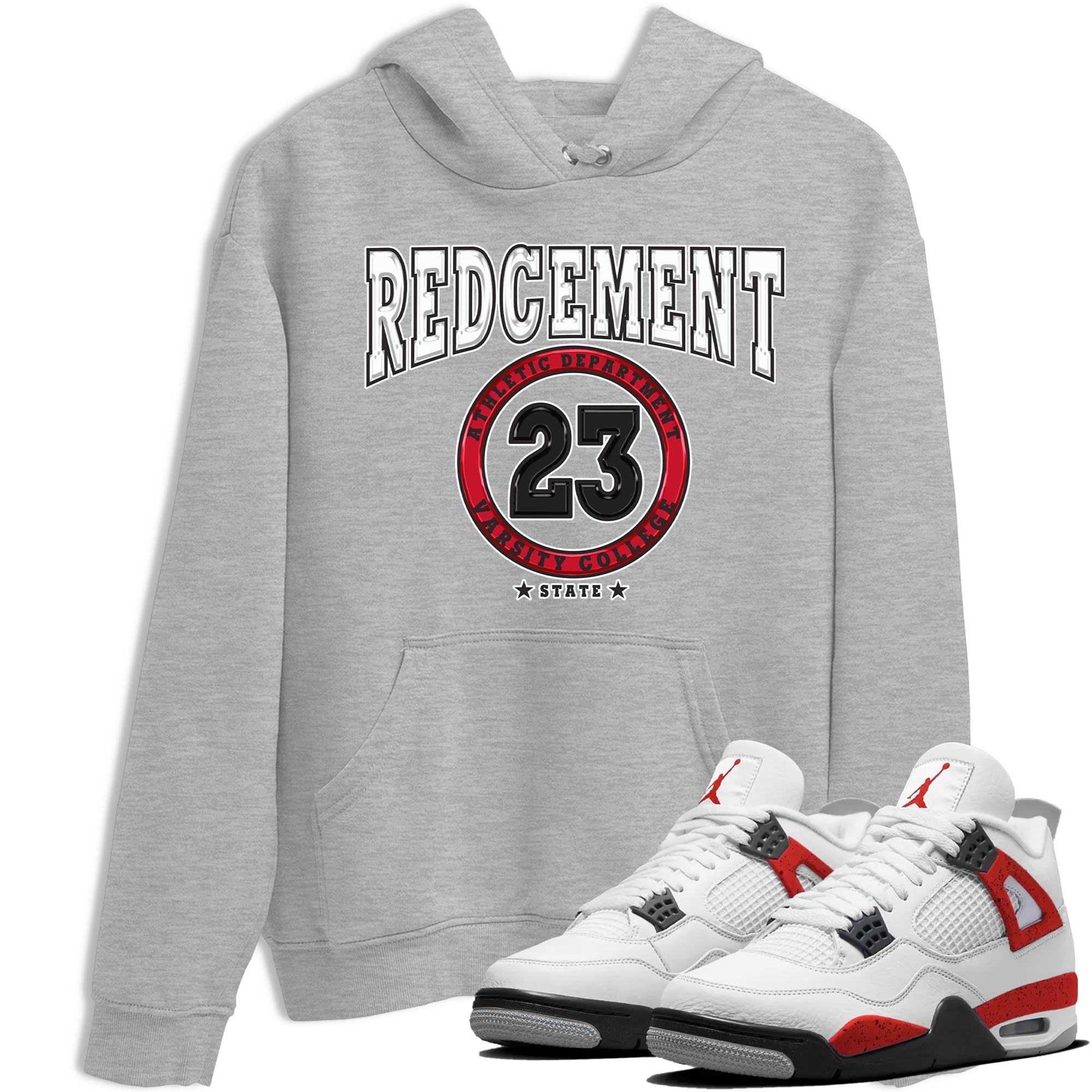 Varsity snkmatch Tee - Air Jordan 4 Red Cement