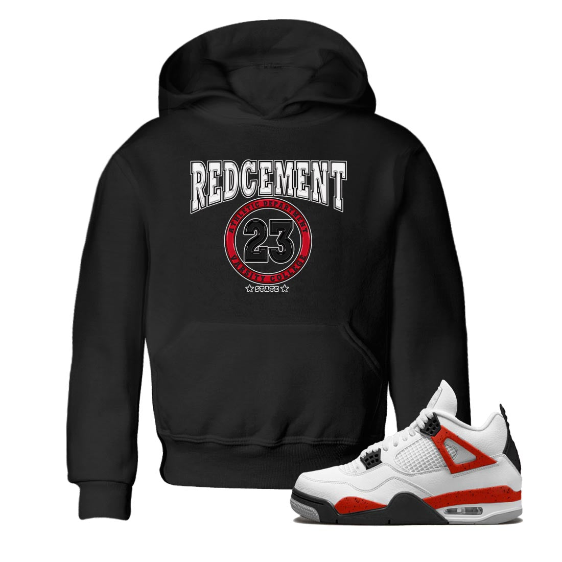 Varsity snkmatch Tee Kids - Air Jordan 4 Red Cement