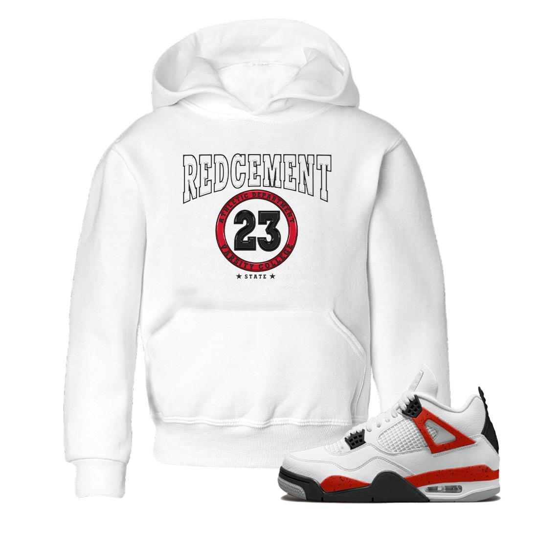 Varsity snkmatch Tee Kids - Air Jordan 4 Red Cement