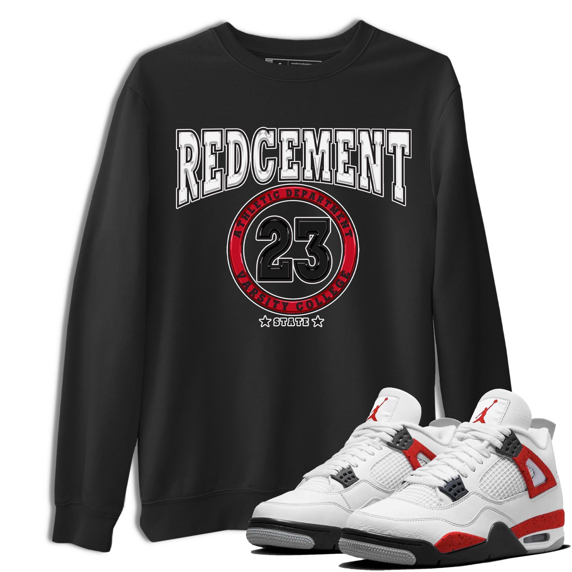 Varsity snkmatch Tee - Air Jordan 4 Red Cement