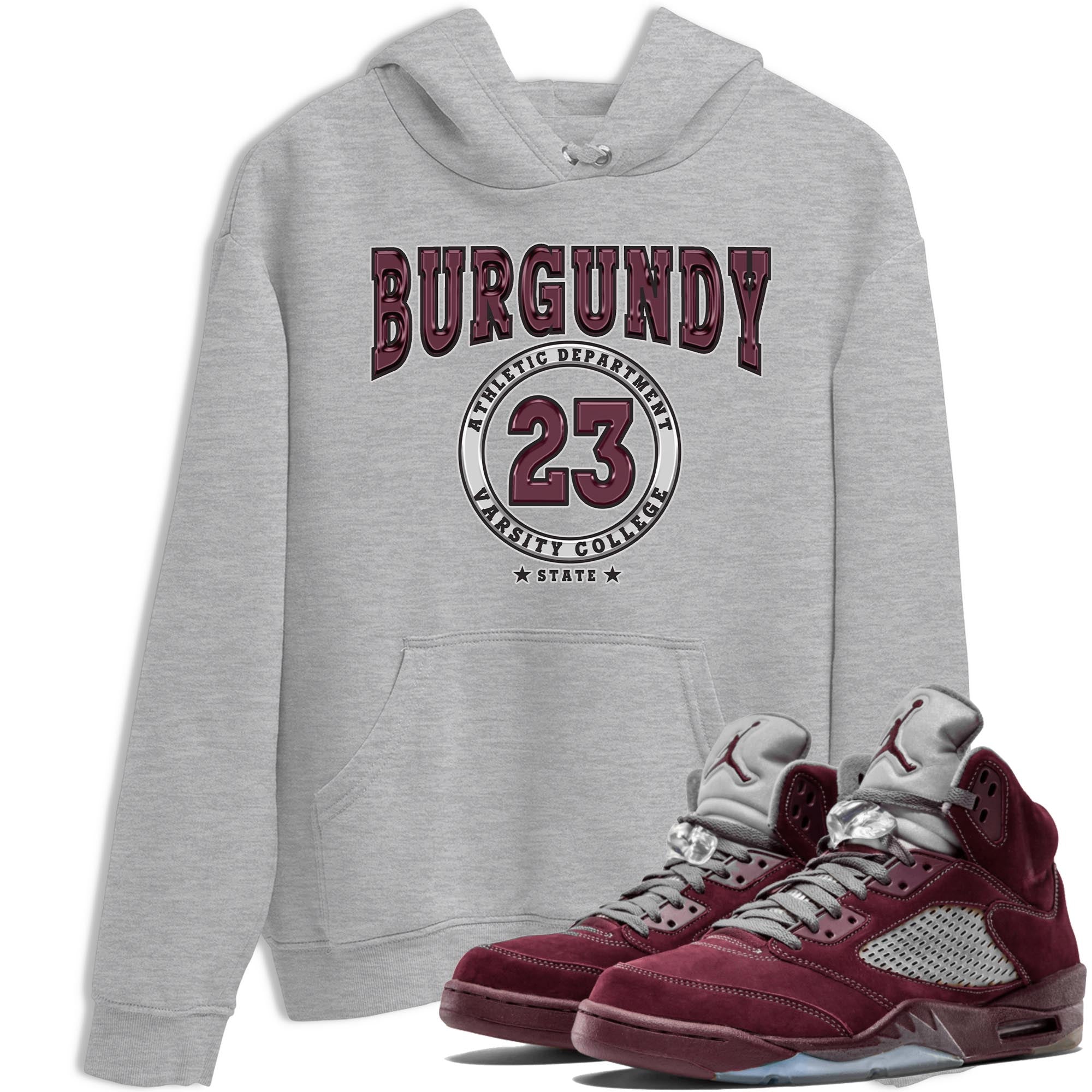 Varsity snkmatch Tee - Air Jordan 5 Burgundy