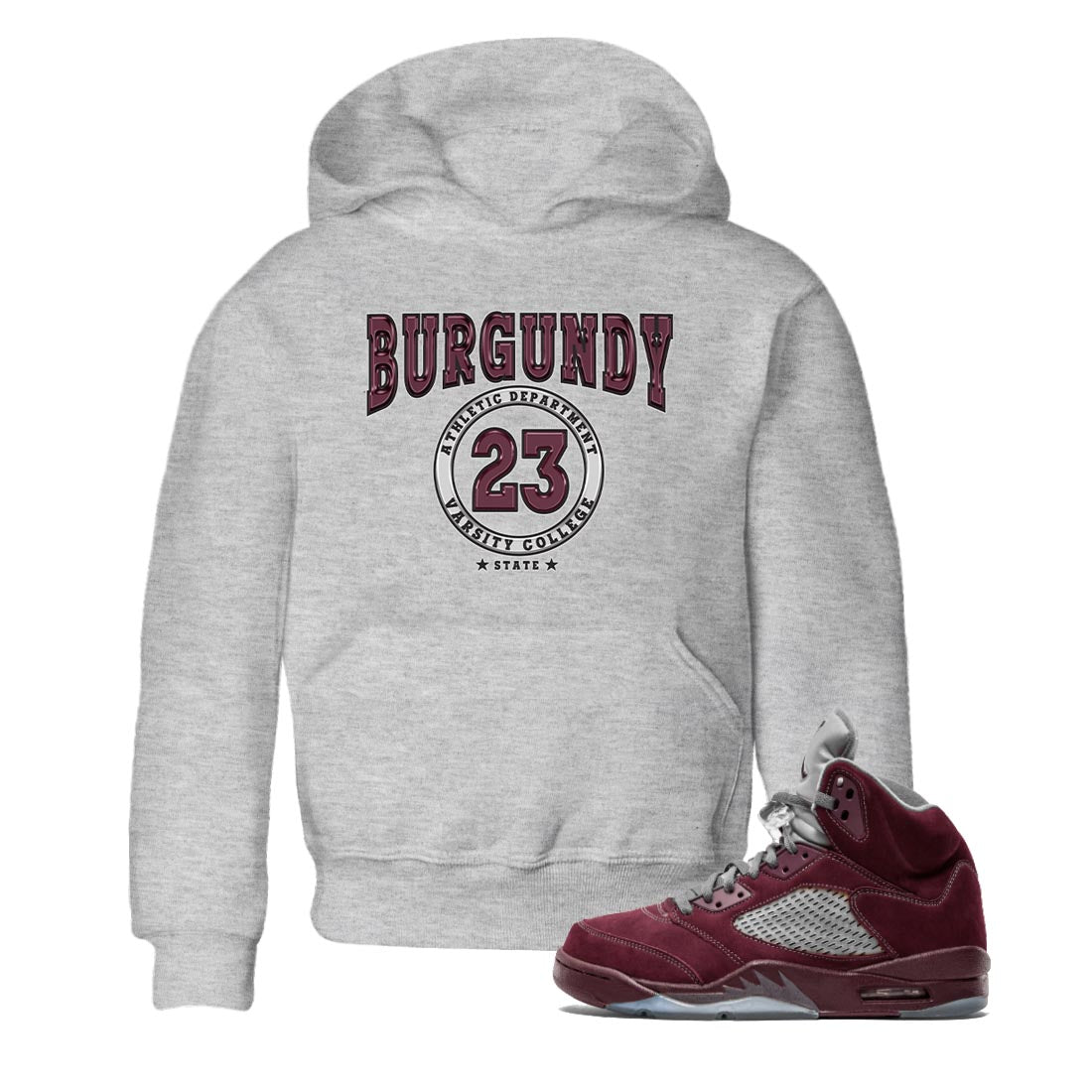 Varsity snkmatch Tee Kids - Air Jordan 5 Burgundy