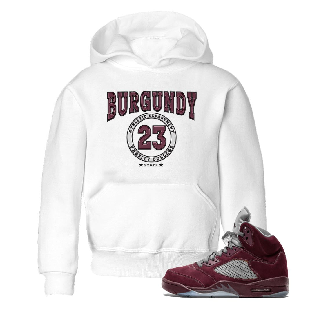 Varsity snkmatch Tee Kids - Air Jordan 5 Burgundy
