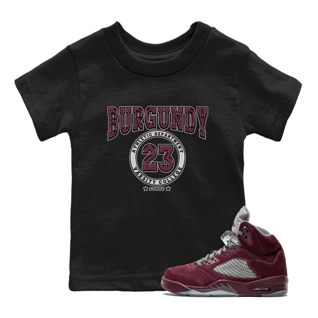 Varsity snkmatch Tee Kids - Air Jordan 5 Burgundy