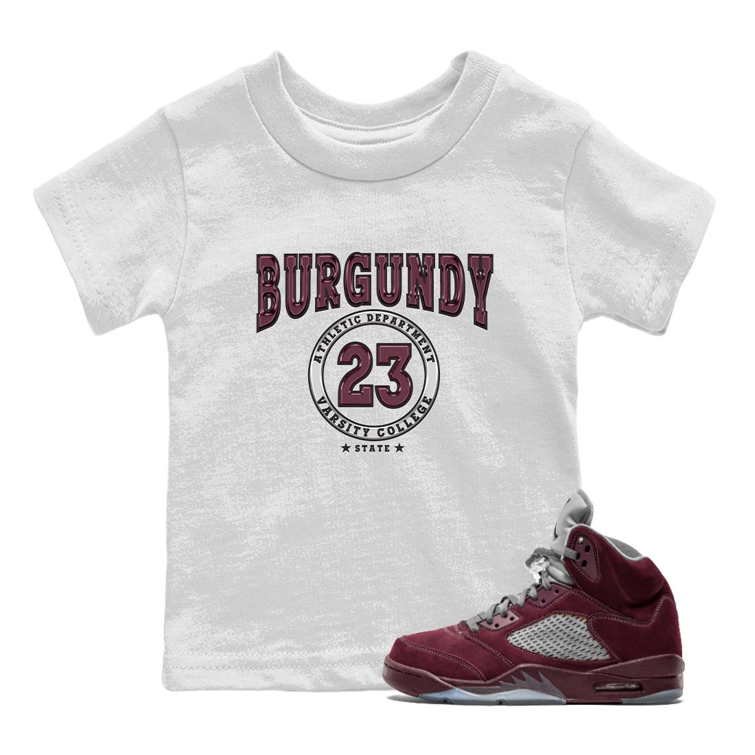 Varsity snkmatch Tee Kids - Air Jordan 5 Burgundy