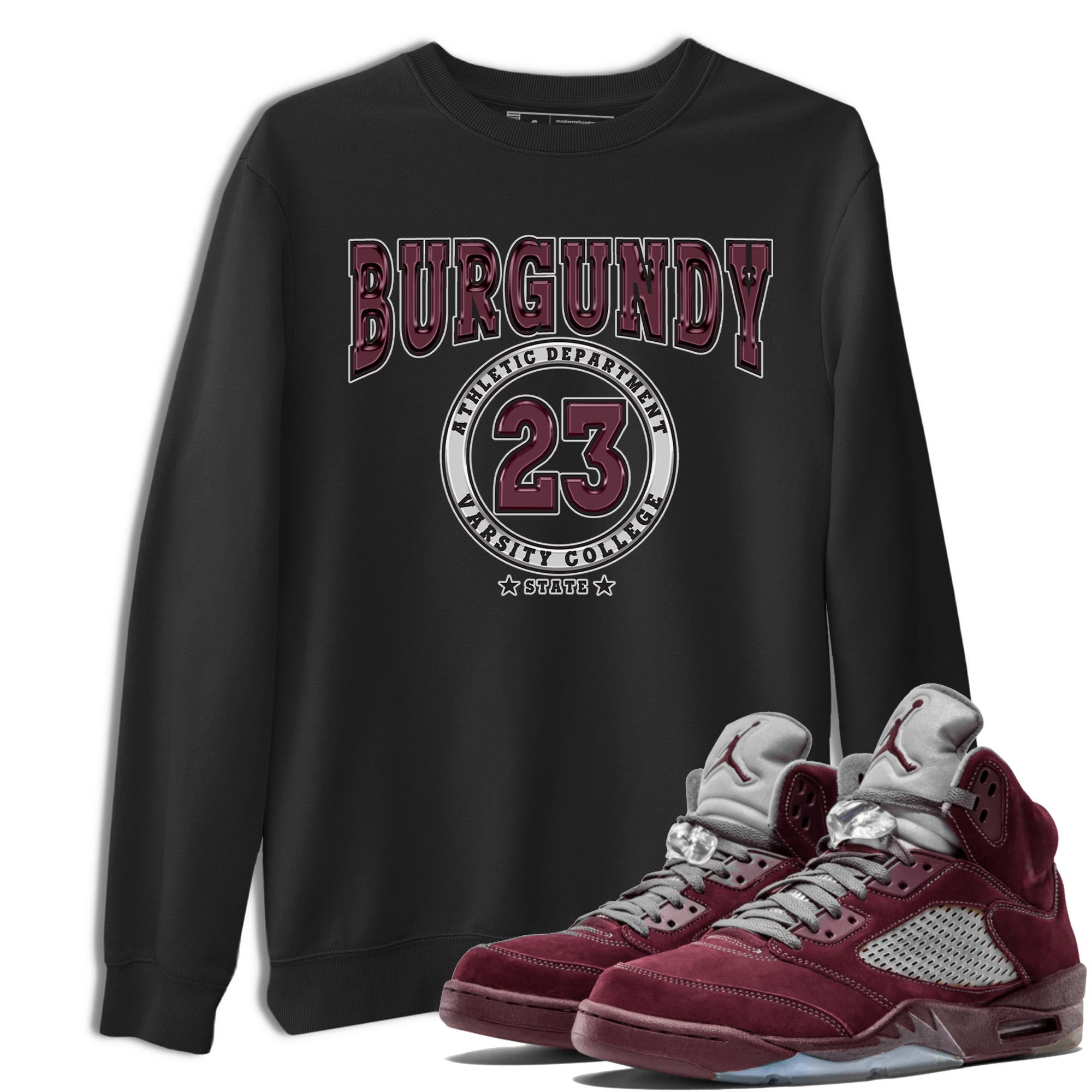 Varsity snkmatch Tee - Air Jordan 5 Burgundy