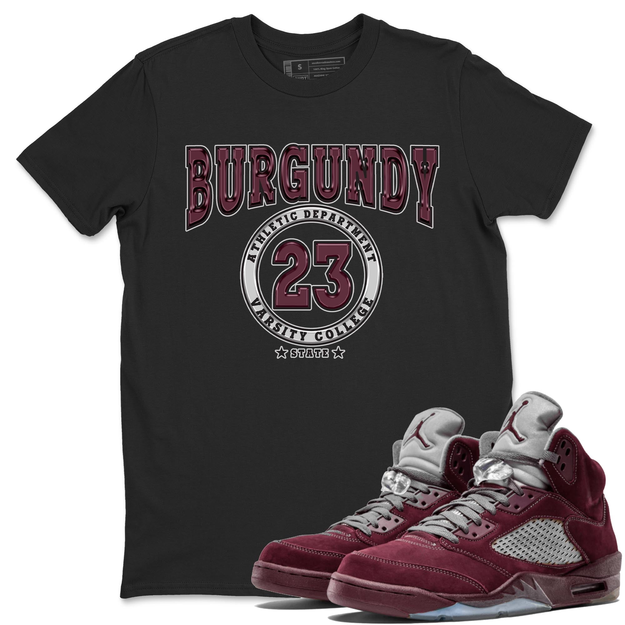 Varsity snkmatch Tee - Air Jordan 5 Burgundy