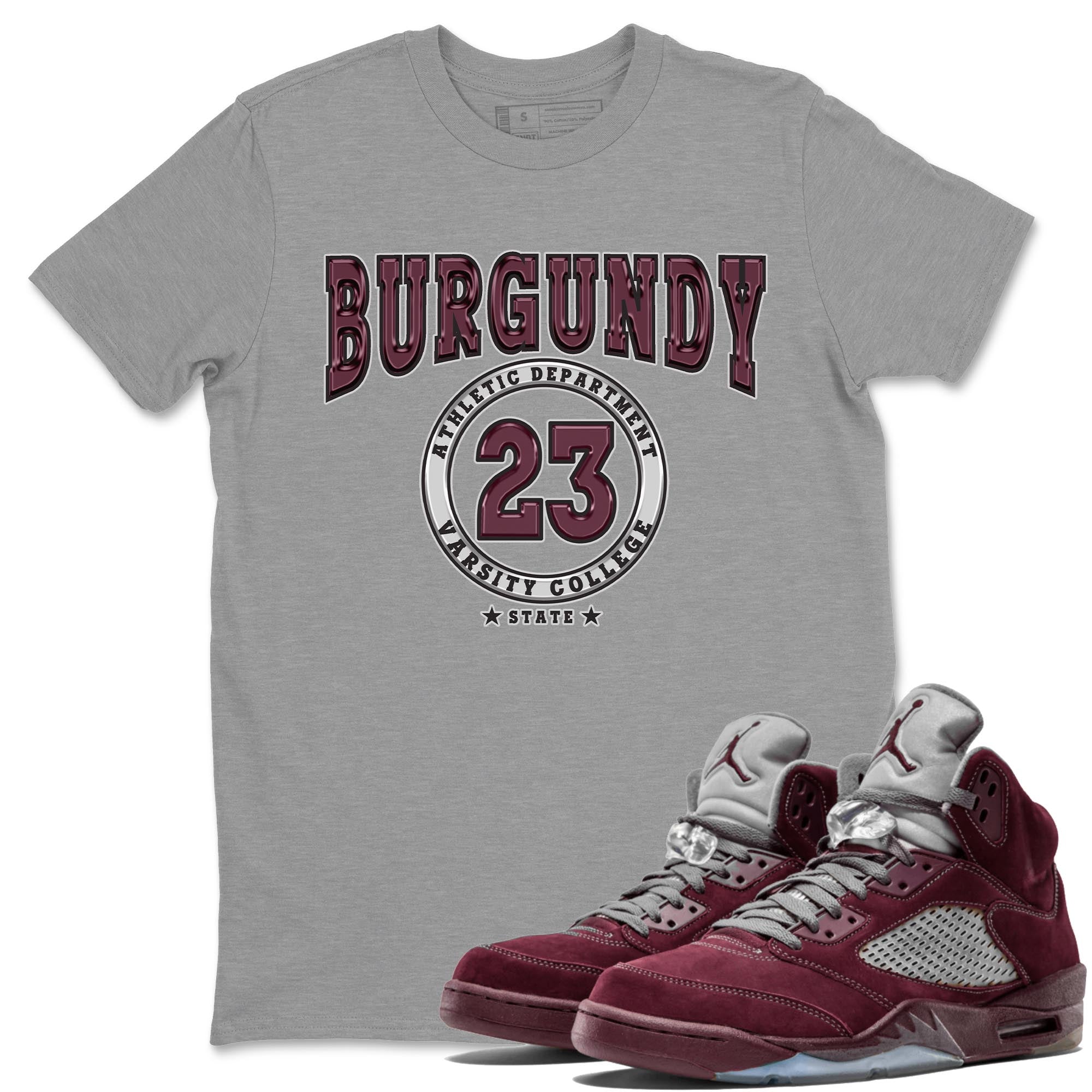 Varsity snkmatch Tee - Air Jordan 5 Burgundy