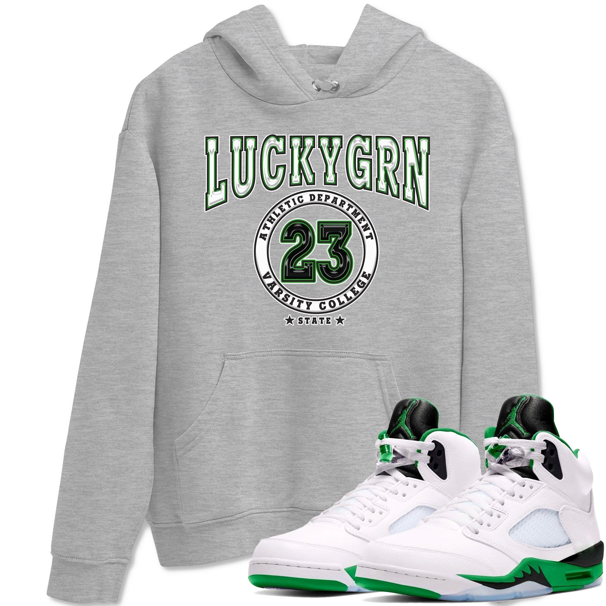Varsity snkmatch Tees - Air Jordan 5 Lucky Green