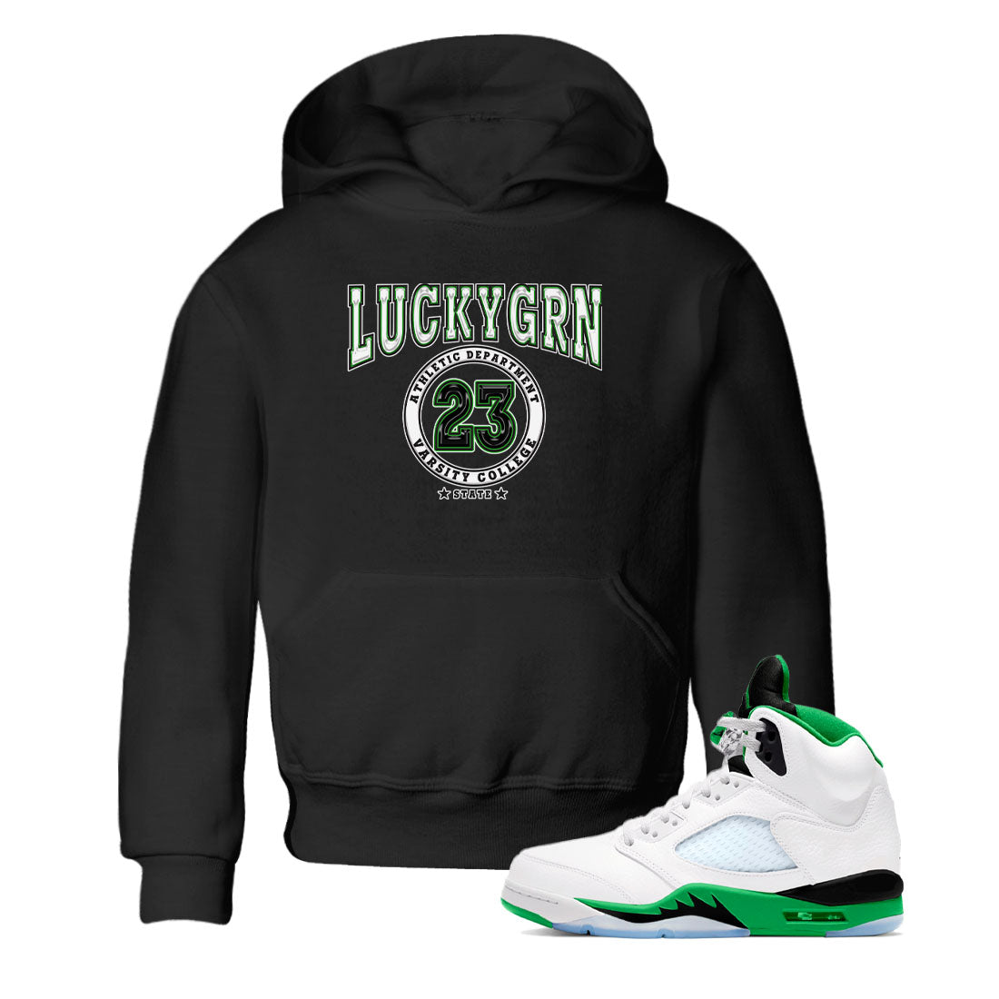 Varsity snkmatch Tees Kids - Air Jordan 5 Lucky Green