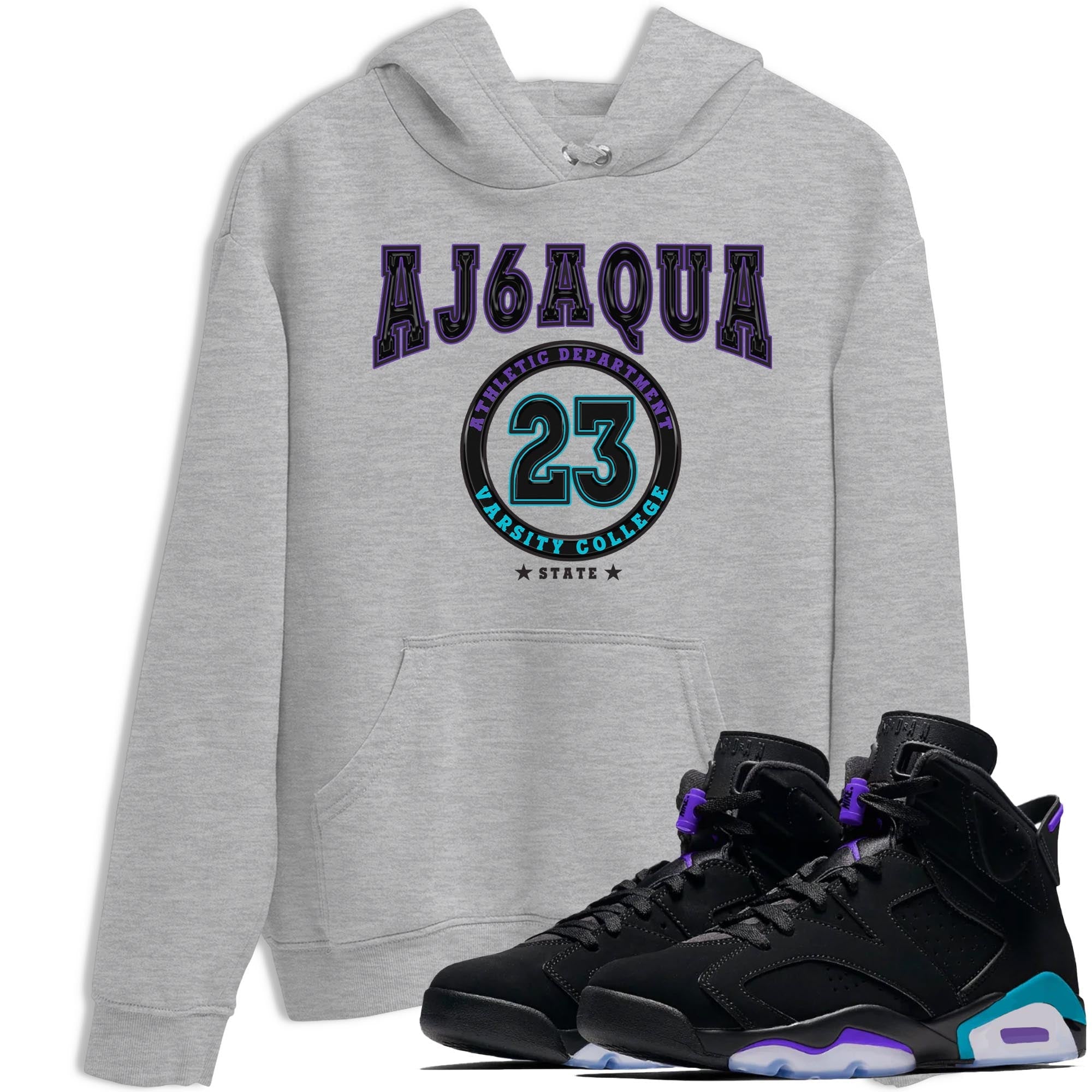 Varsity snkmatch Tee - Air Jordan 6 Aqua