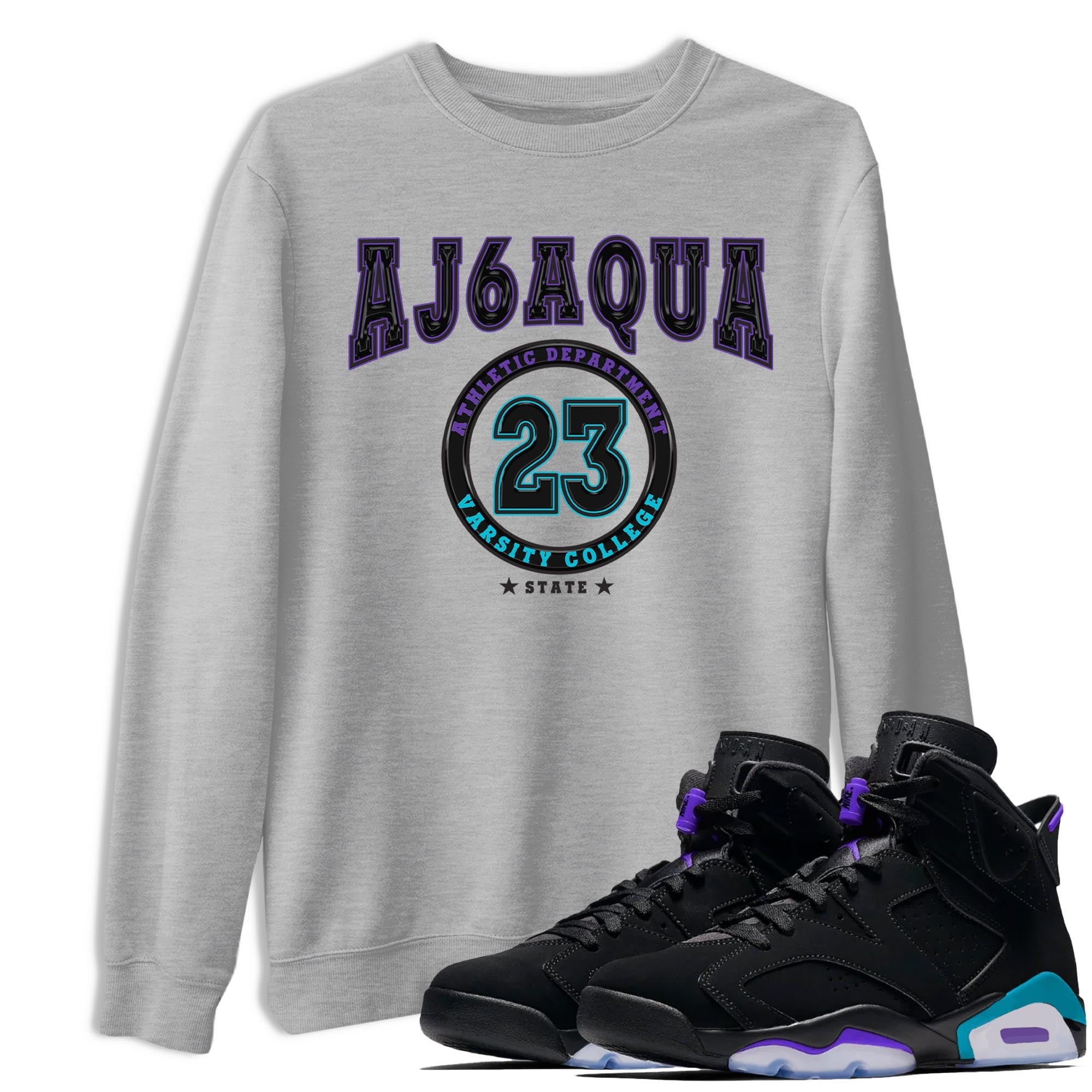 Varsity snkmatch Tee - Air Jordan 6 Aqua