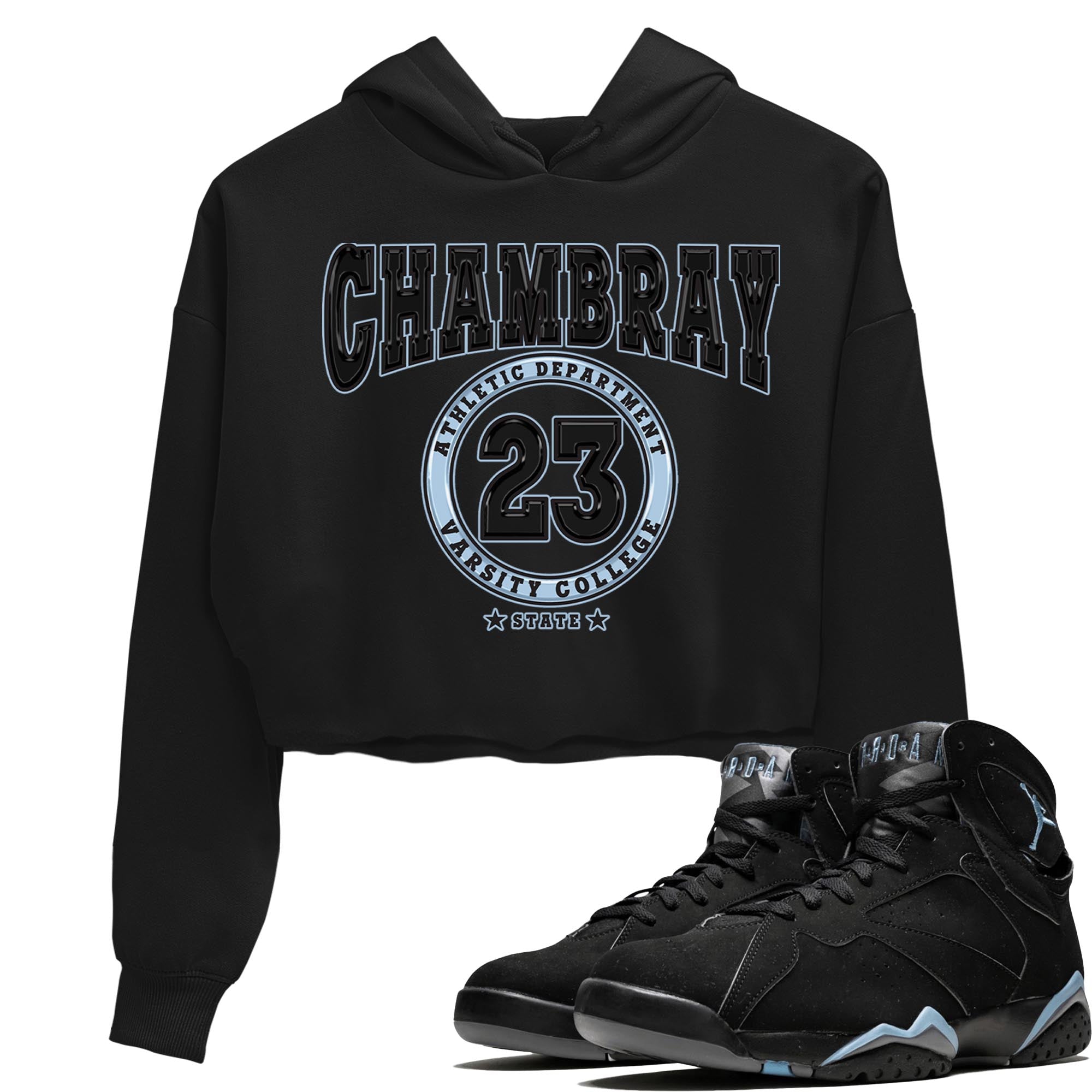 Varsity snkmatch Women's Top - Air Jordan 7 Chambray