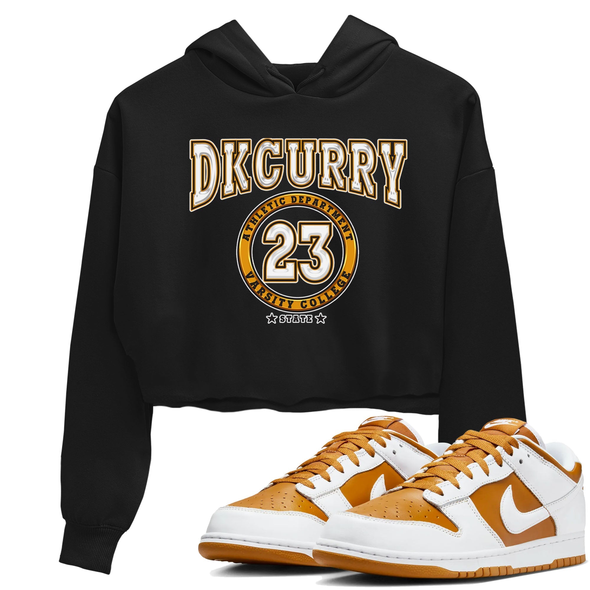 Varsity snkmatch Tees Crop Top - Dunk Dark Curry
