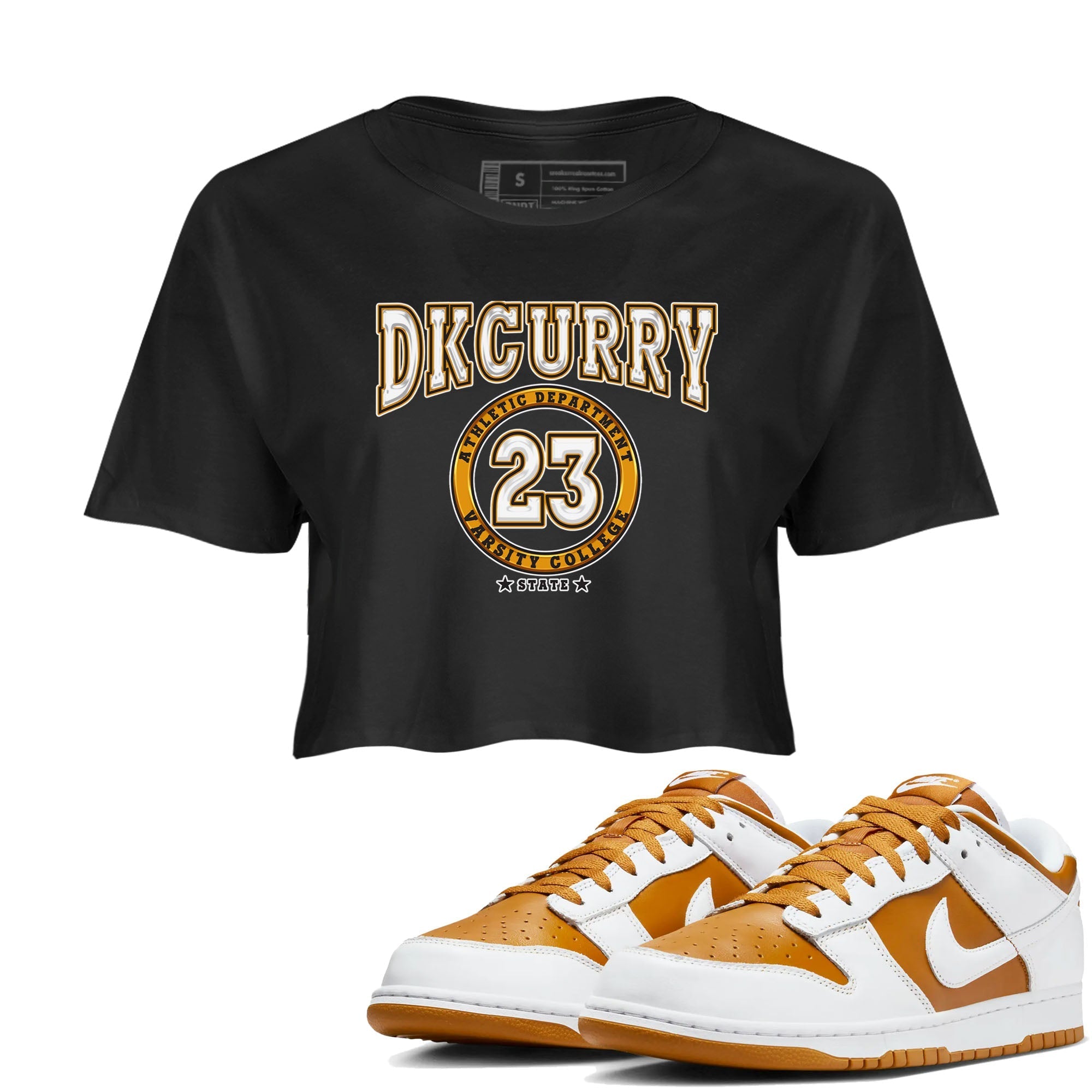 Varsity snkmatch Tees Crop Top - Dunk Dark Curry