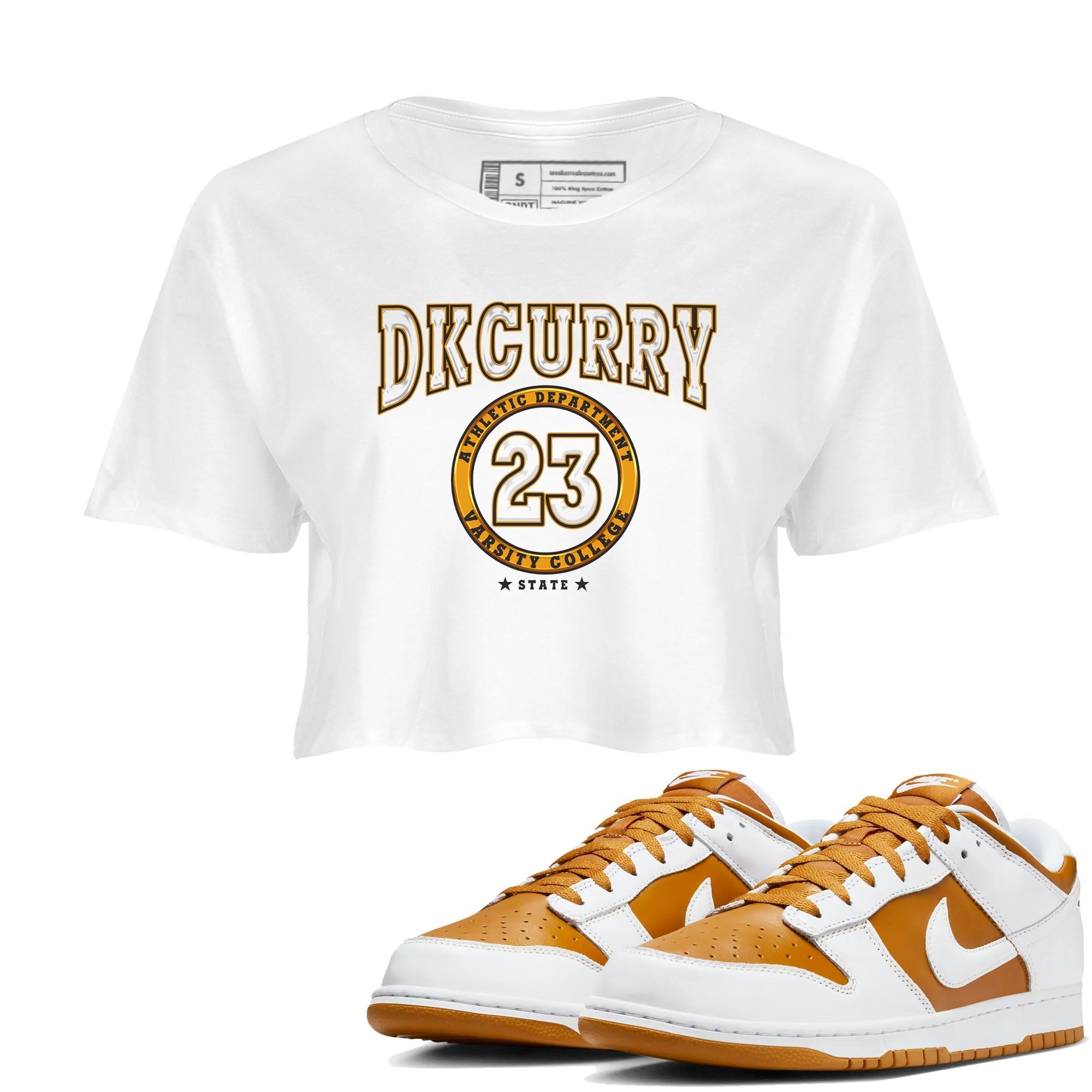 Varsity snkmatch Tees Crop Top - Dunk Dark Curry