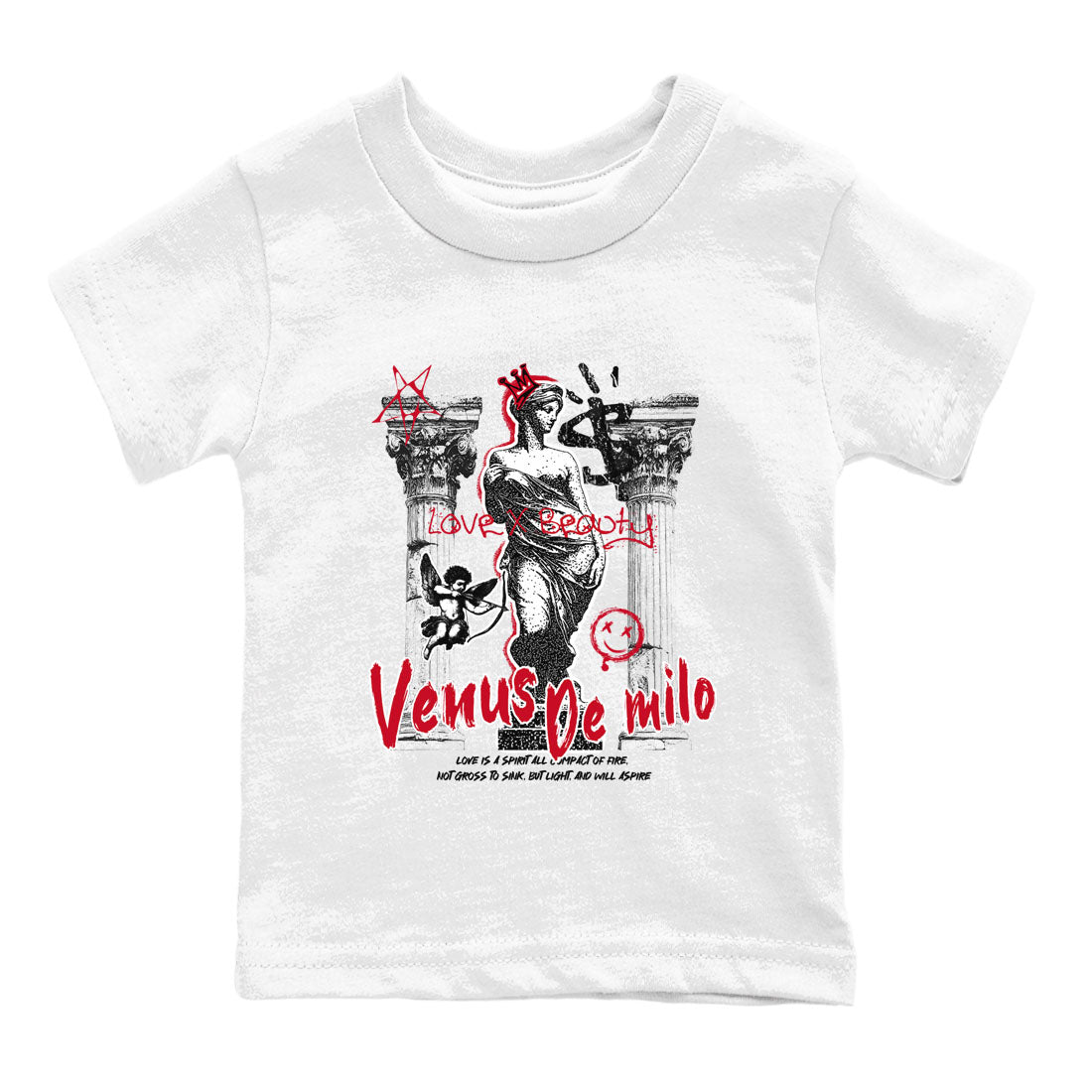 Venus De Milo snkmatch Tees Kids - Air Jordan 1 '85 Bred