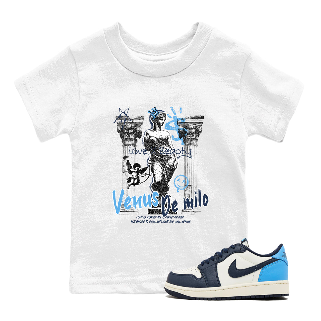 Venus De Milo snkmatch Tees Kids - Air Jordan 1 Obsidian