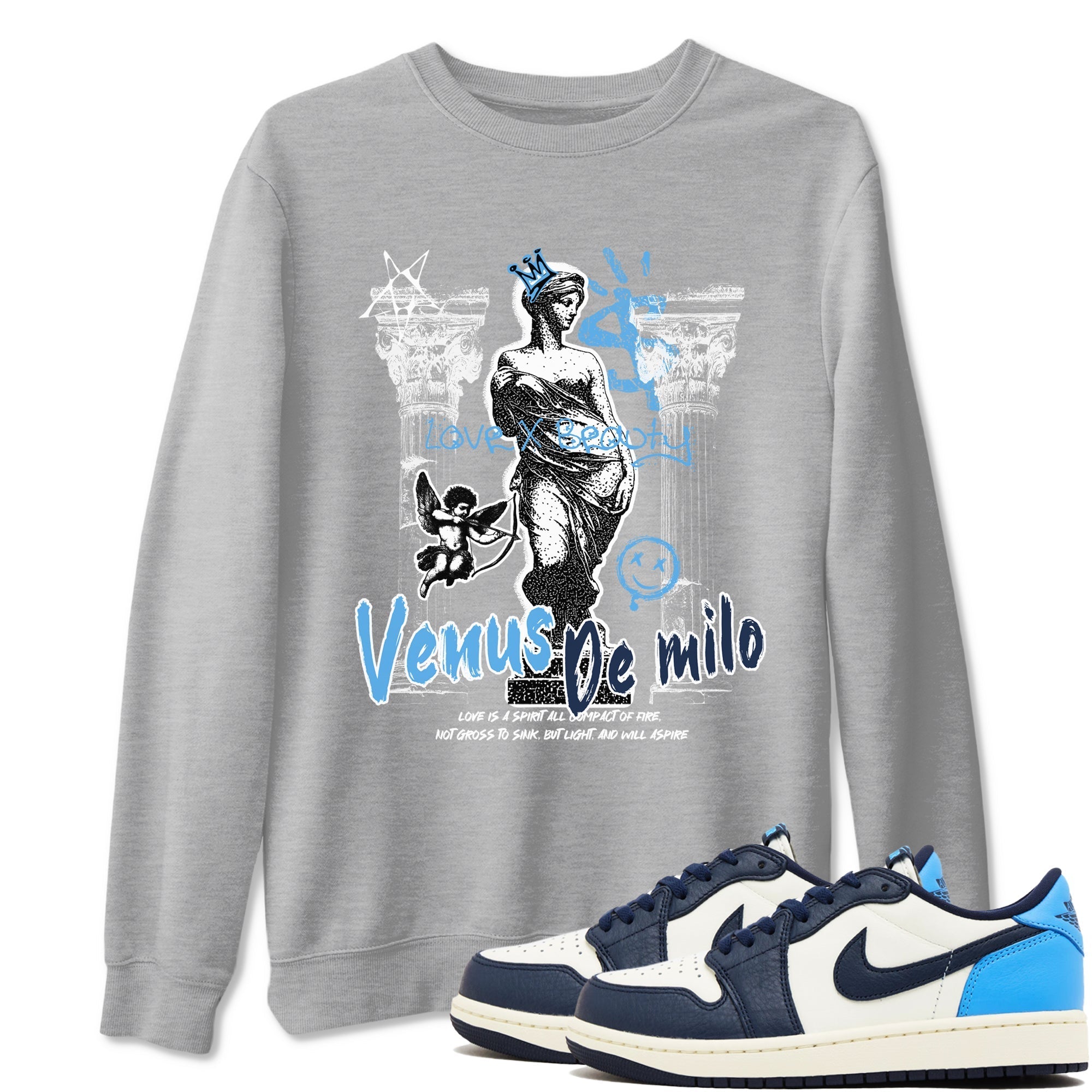 Venus De Milo snkmatch Tees - Air Jordan 1 Obsidian