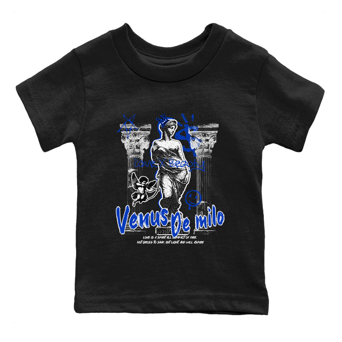 Venus De Milo snkmatch Tees Kids - Air Jordan 12 Blueberry