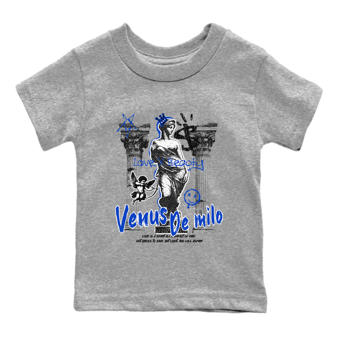Venus De Milo snkmatch Tees Kids - Air Jordan 12 Blueberry