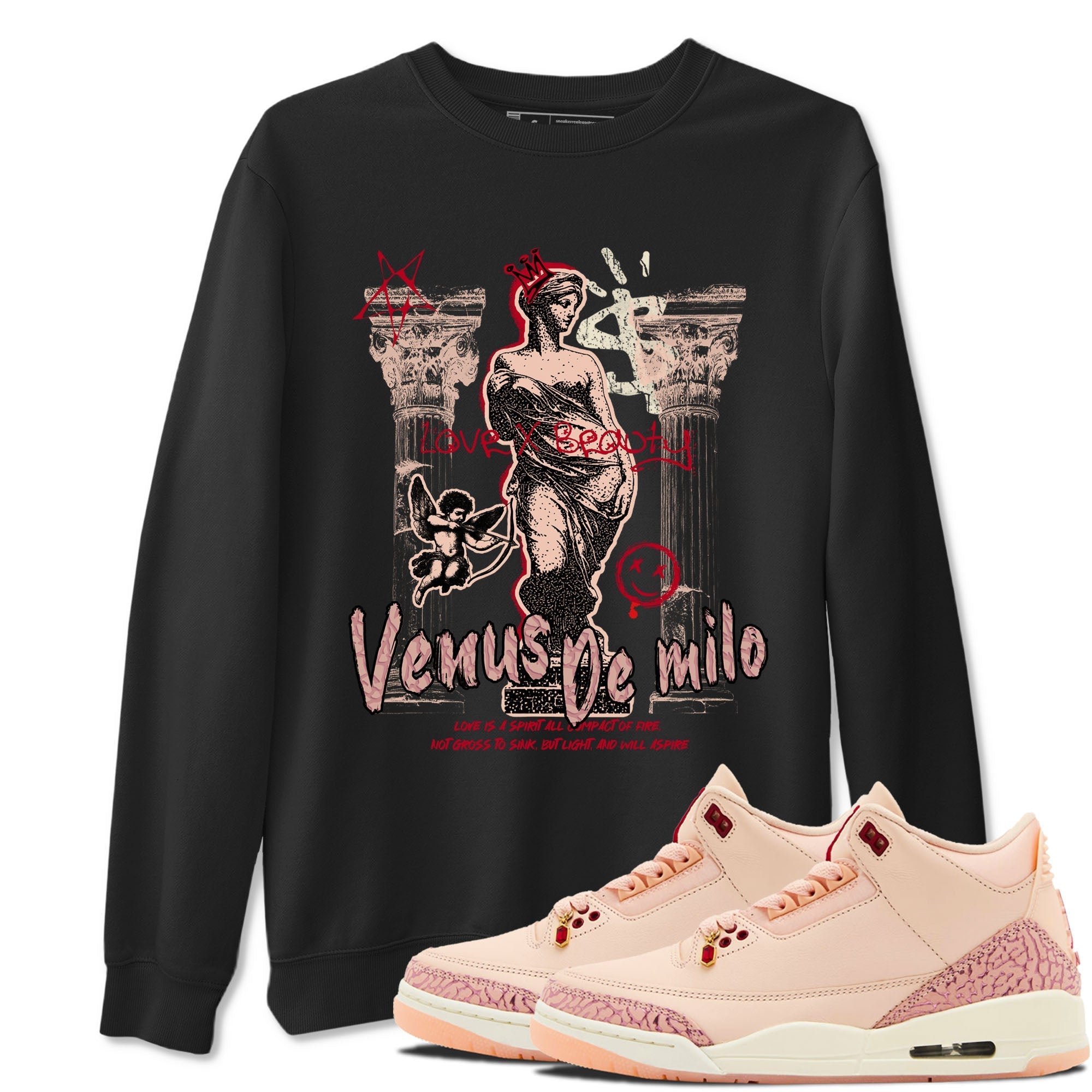 Venus De Milo snkmatch Tees - Air Jordan 3 Valentines Day