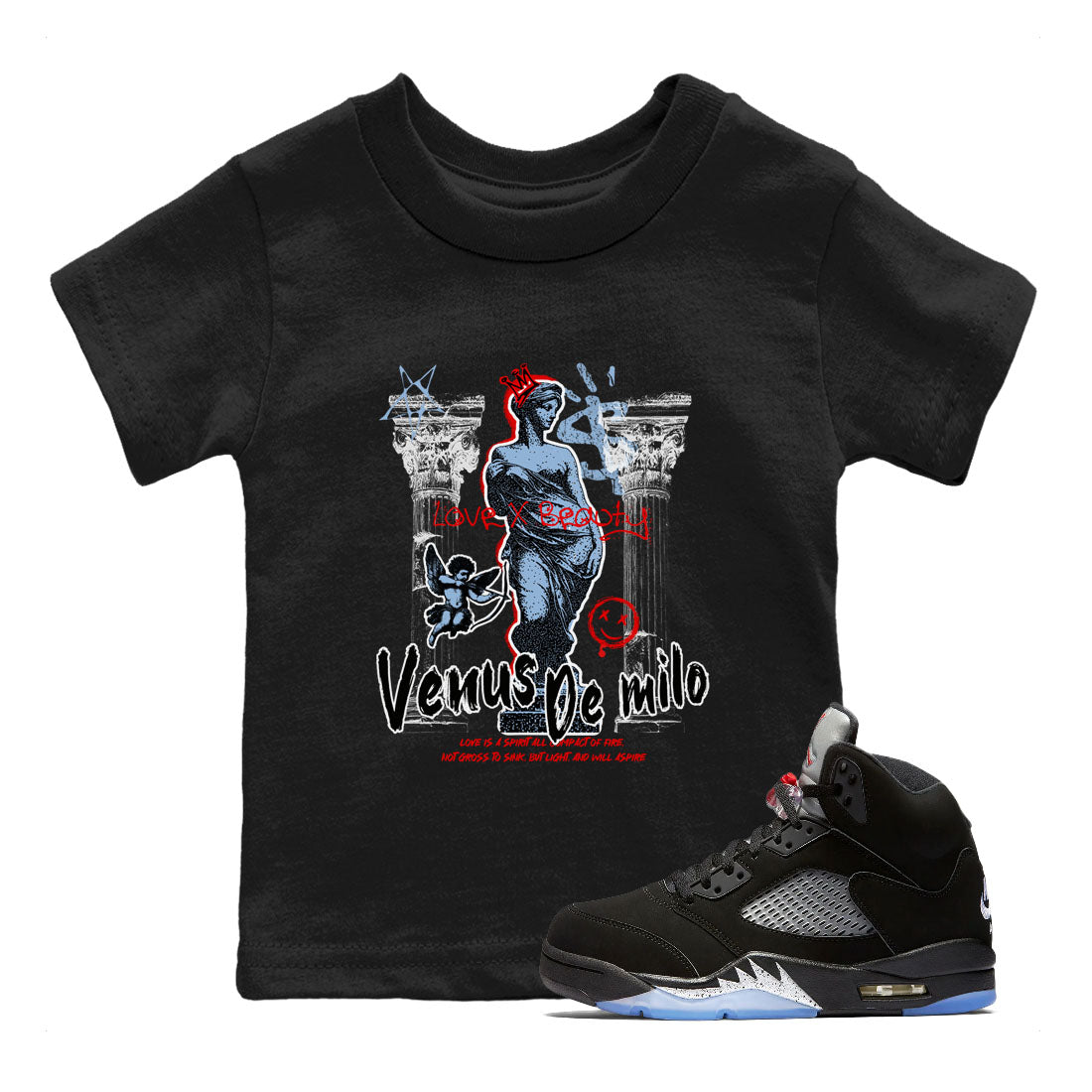 Venus De Milo snkmatch Tees Kids - Air Jordan 5 Reimagined