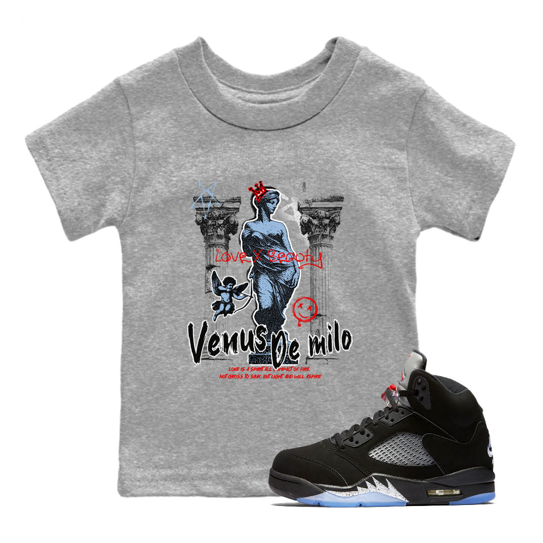 Venus De Milo snkmatch Tees Kids - Air Jordan 5 Reimagined