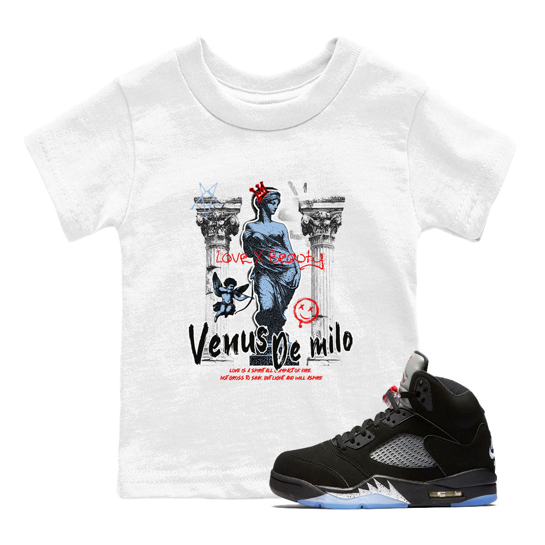 Venus De Milo snkmatch Tees Kids - Air Jordan 5 Reimagined