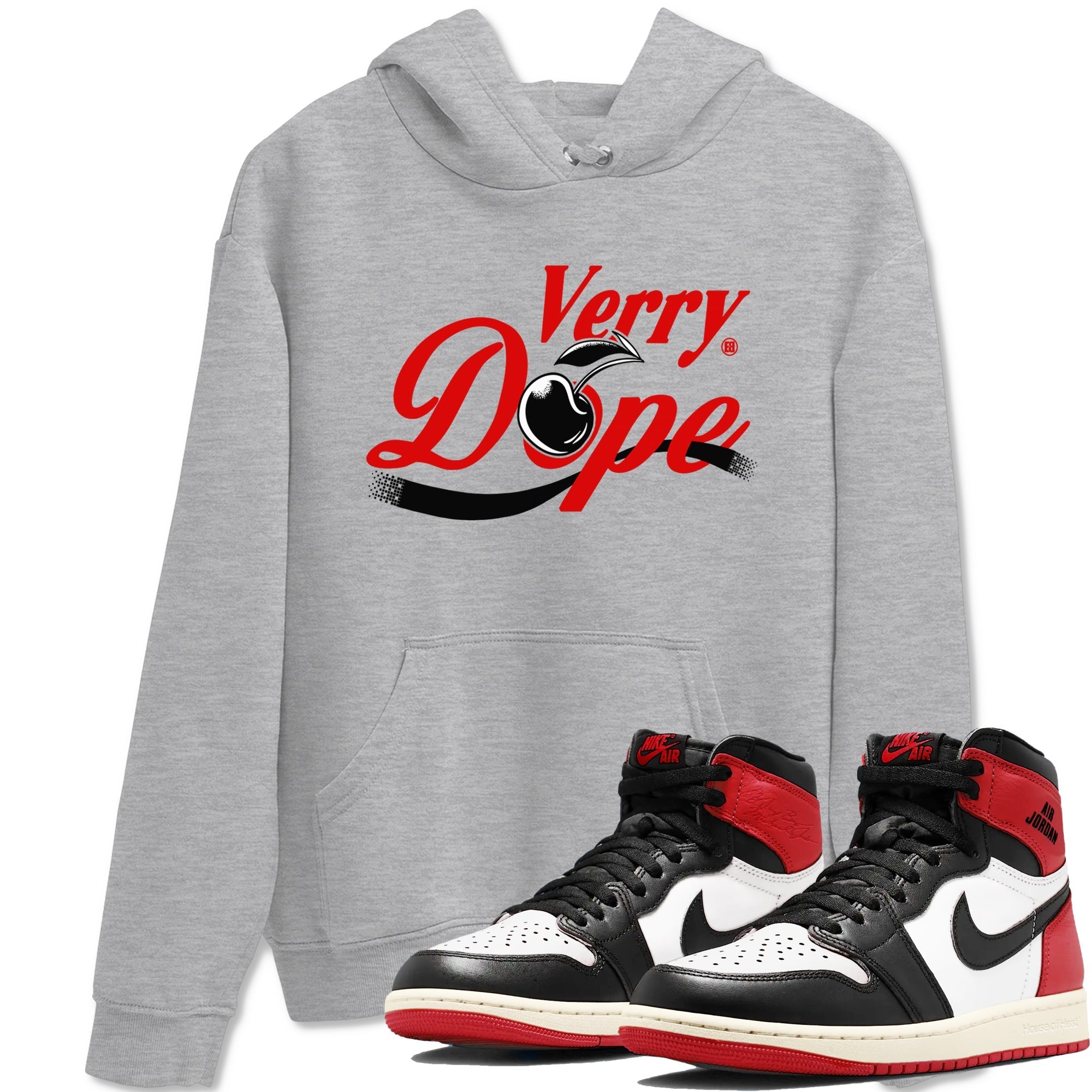 Verry Dope snkmatch Tees - Air Jordan 1 Black Toe Reimagined