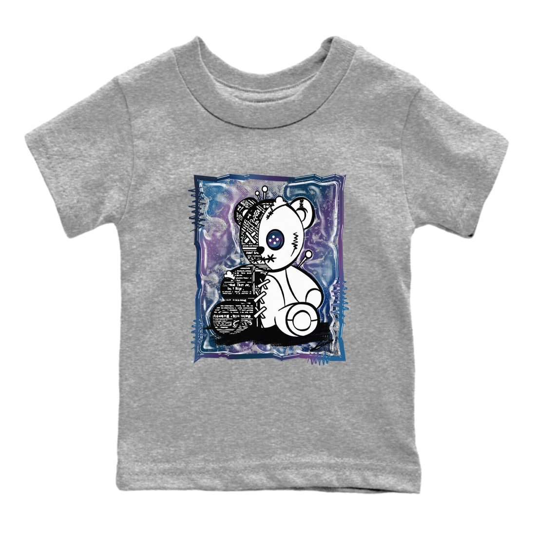 Vintage Bear snkmatch Tees Kids - Air Foamposite One Galaxy