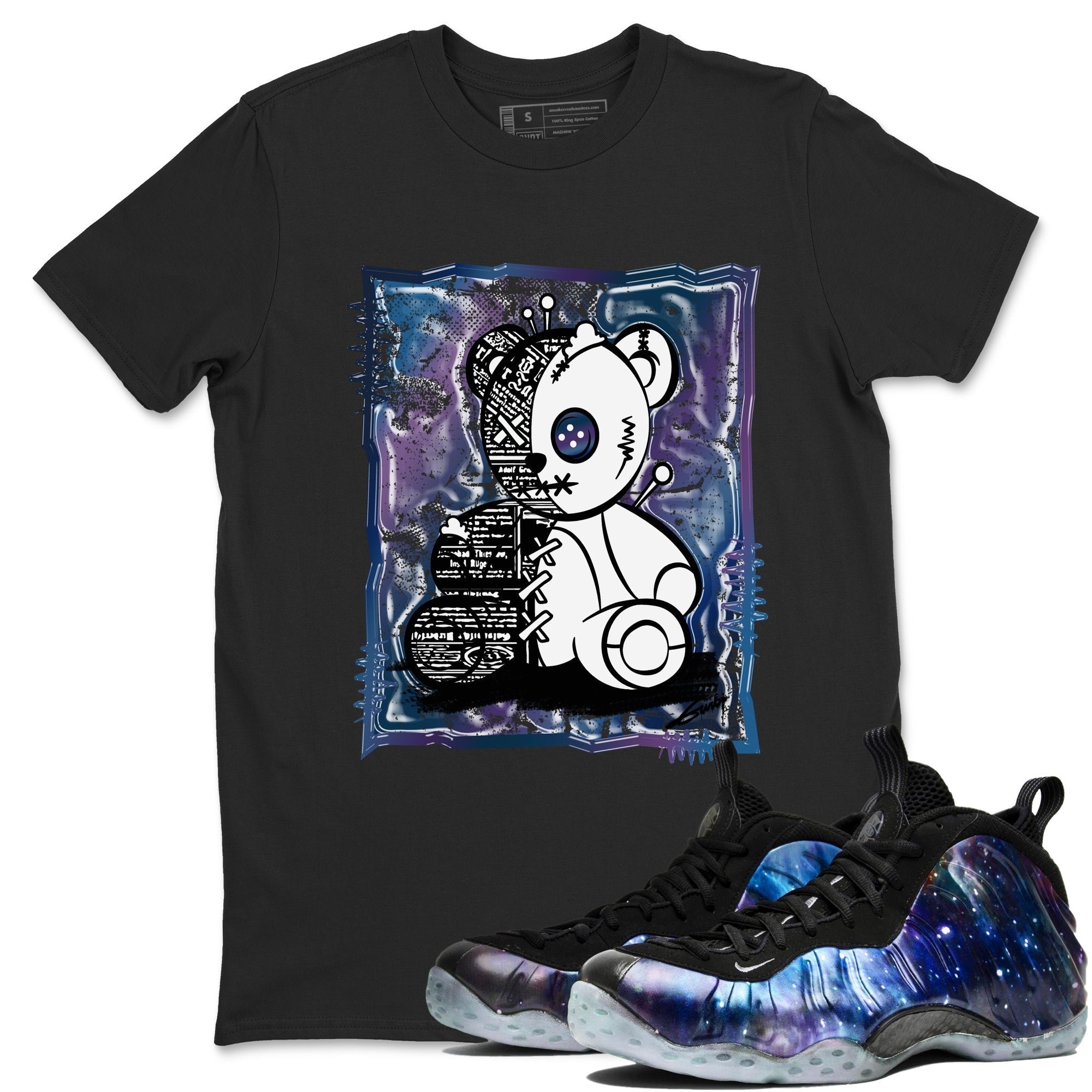 Vintage Bear snkmatch Tees - Air Foamposite One Galaxy