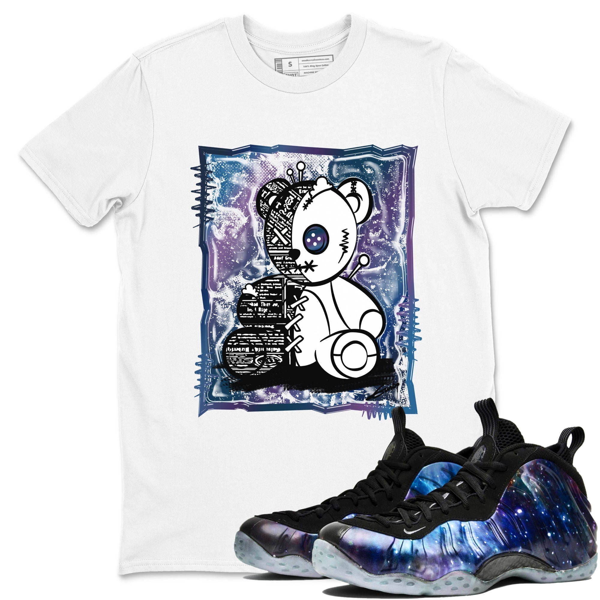 Vintage Bear snkmatch Tees - Air Foamposite One Galaxy