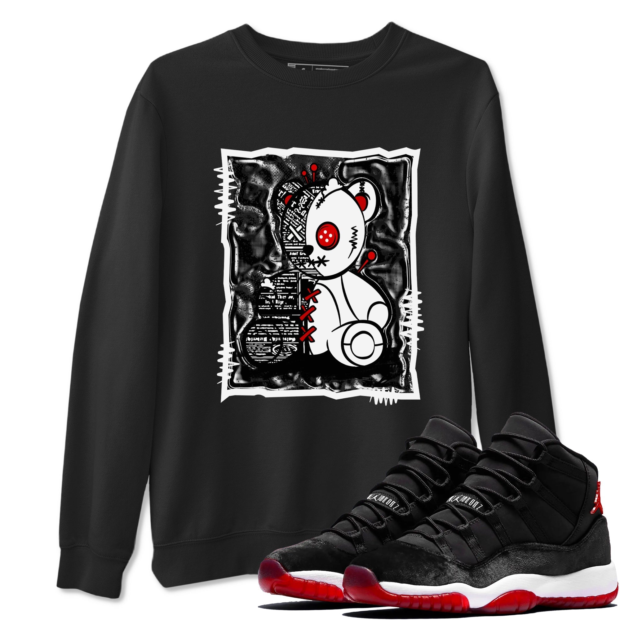 Vintage Bear snkmatch Tees - Air Jordan 11 Bred Velvet
