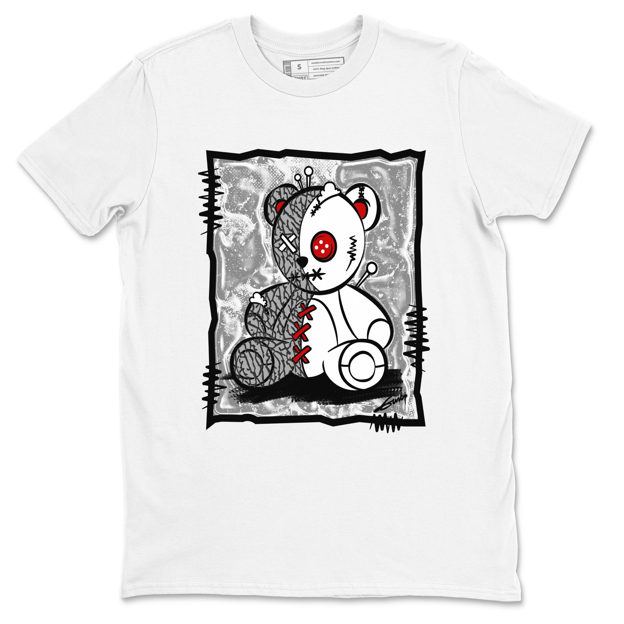 Vintage Bear snkmatch Tees - Air Jordan 3 Cement Grey