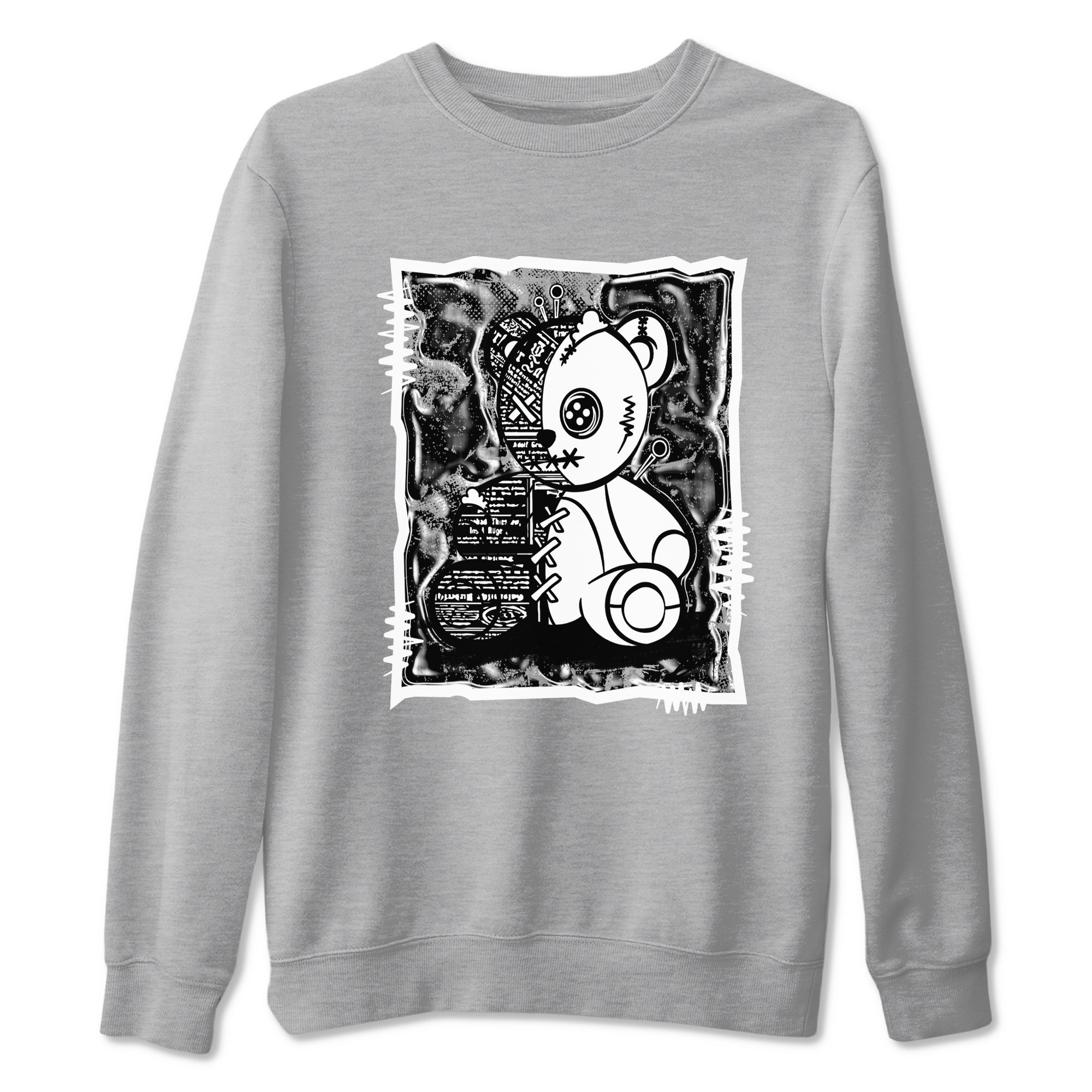 Vintage Bear snkmatch Tees - Air Jordan 4 White Thunder