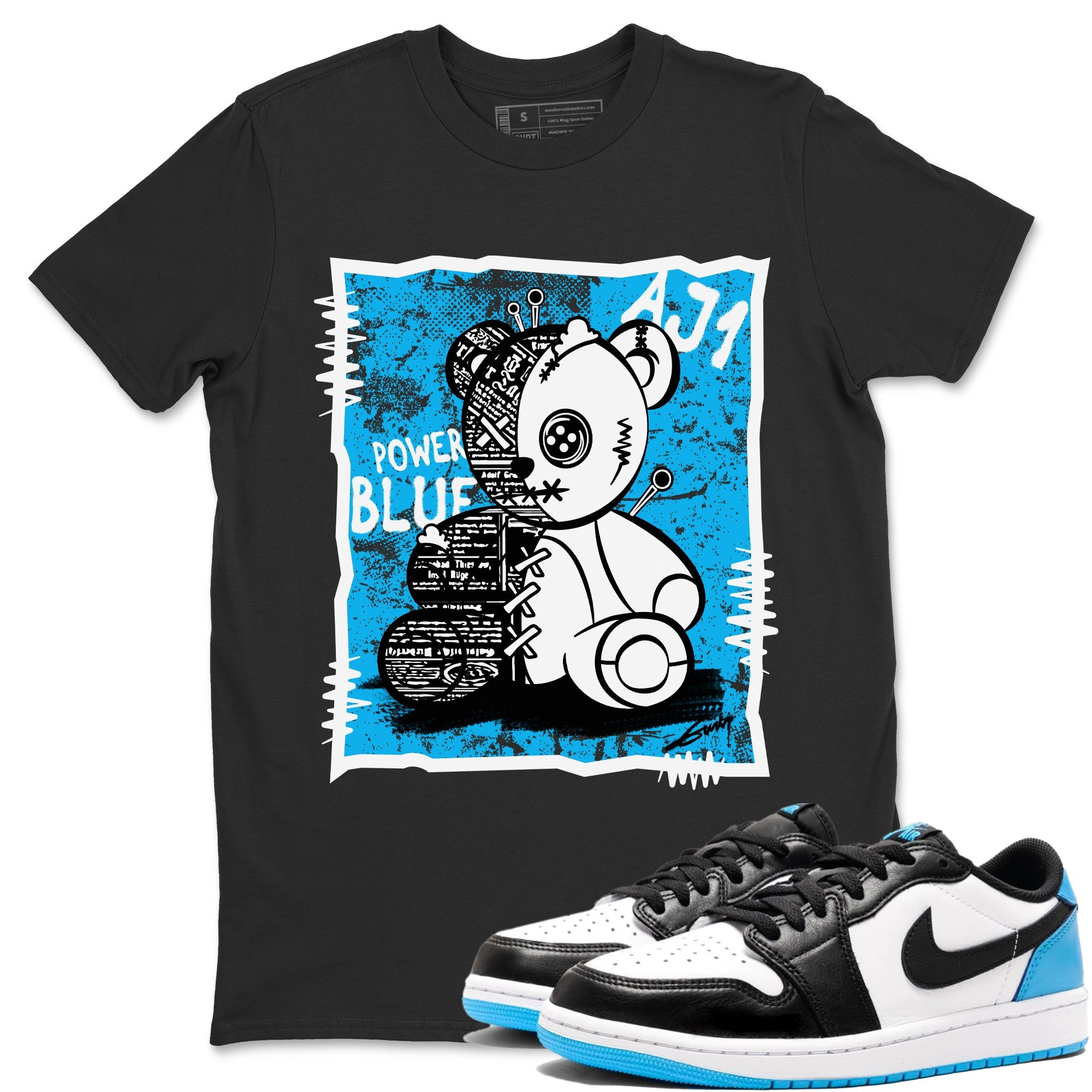 Vintage Bear Unisex Tops - Air Jordan 1 Powder Blue